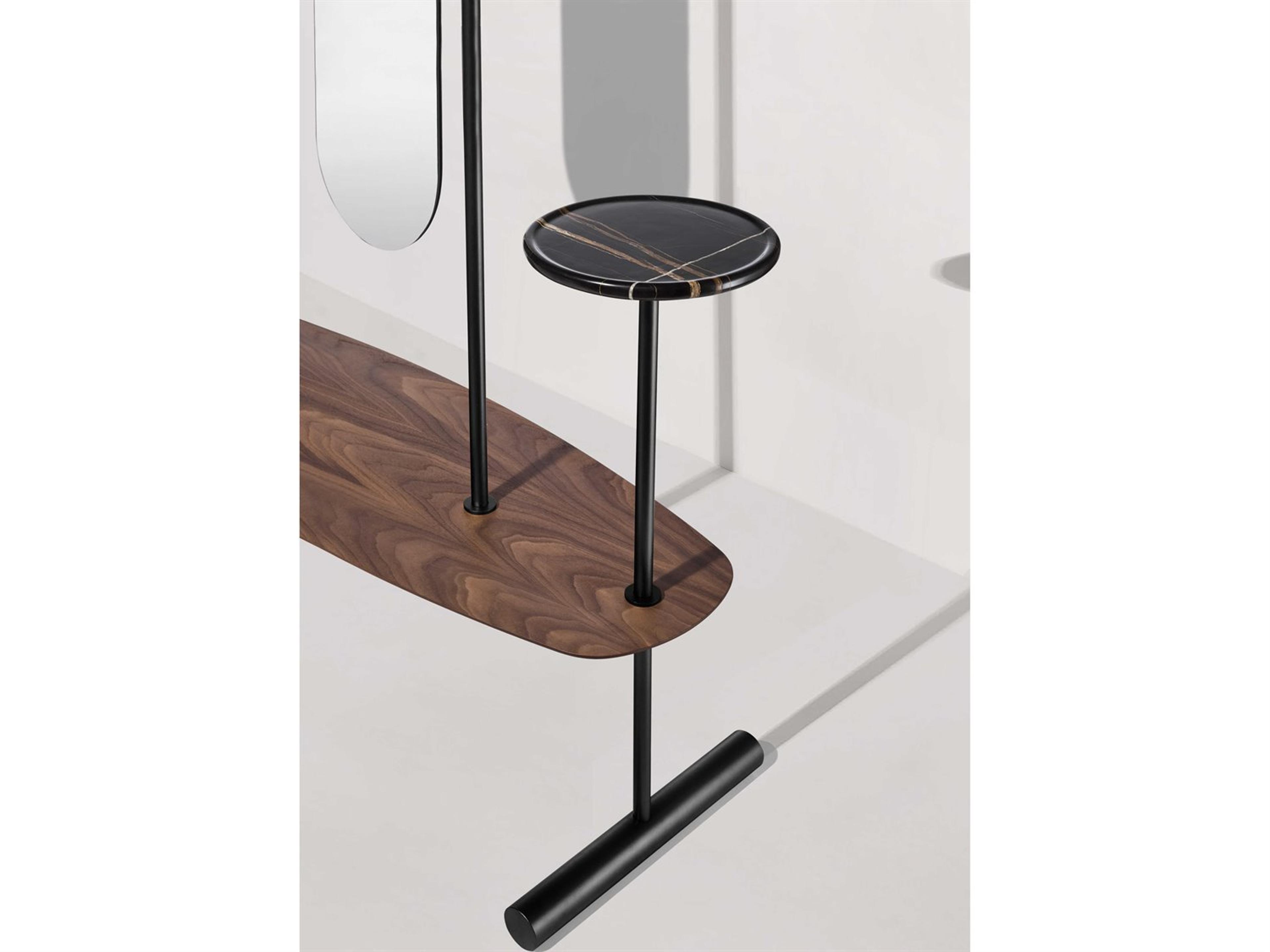 Nomon Arco Black Oval Floor Mirror
