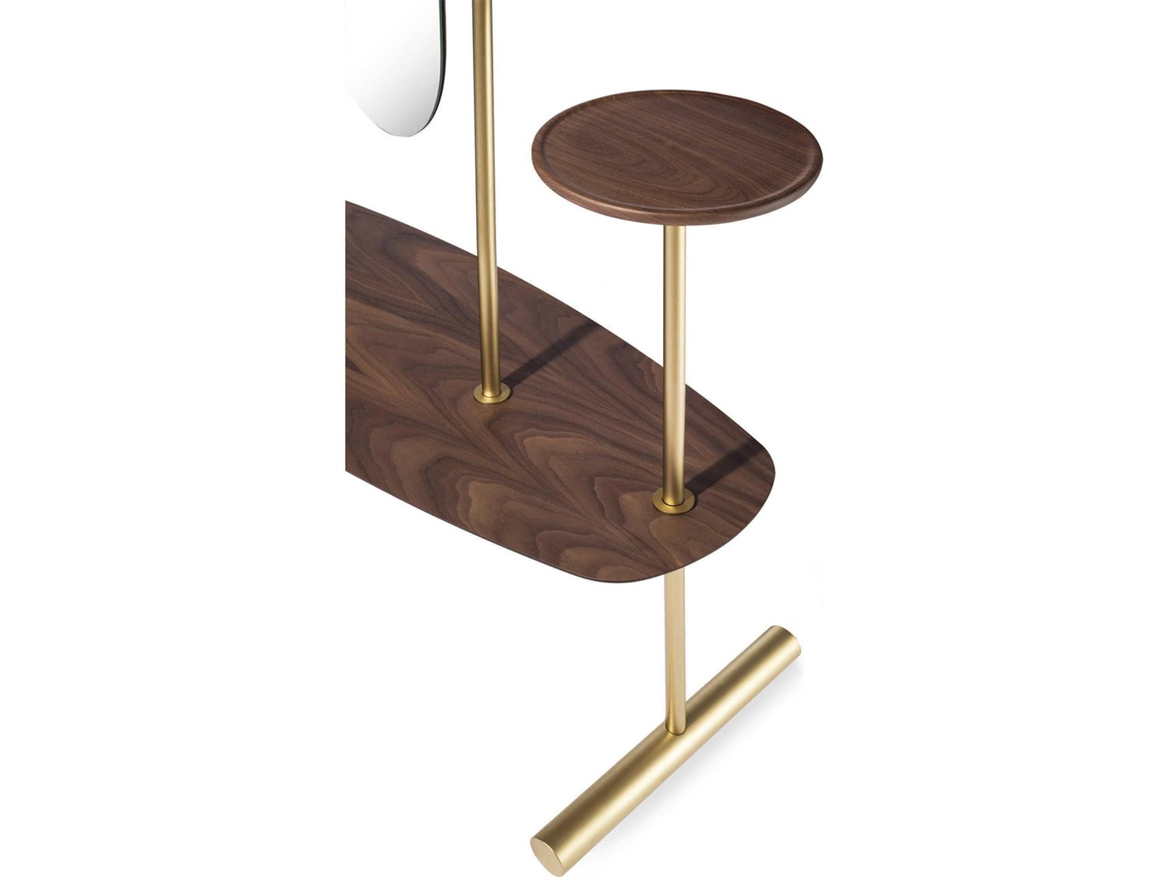 Nomon Arco Brass Oval Floor Mirror