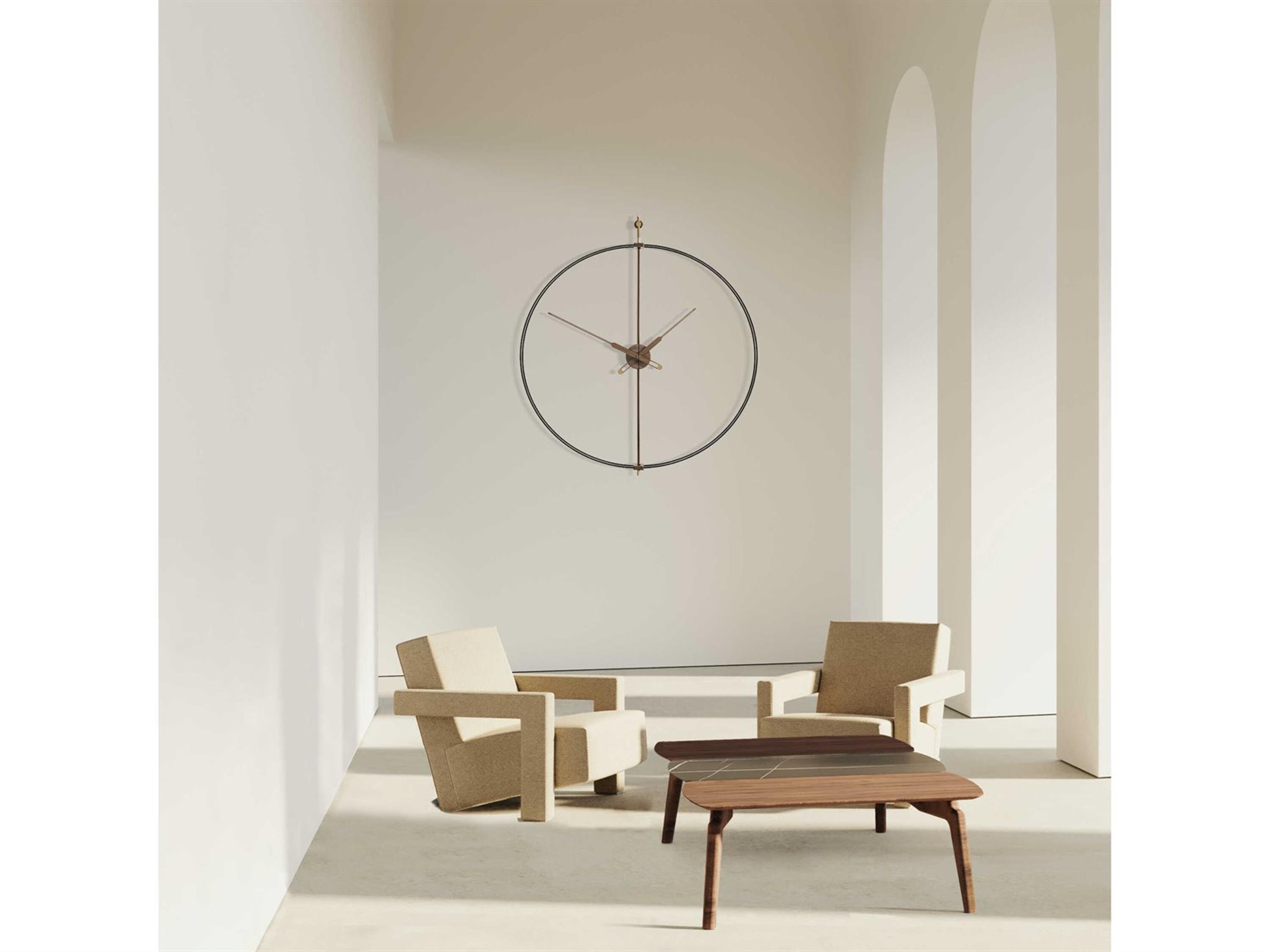 Nomon Barcelona Premium Brass Walnut Wall Clock