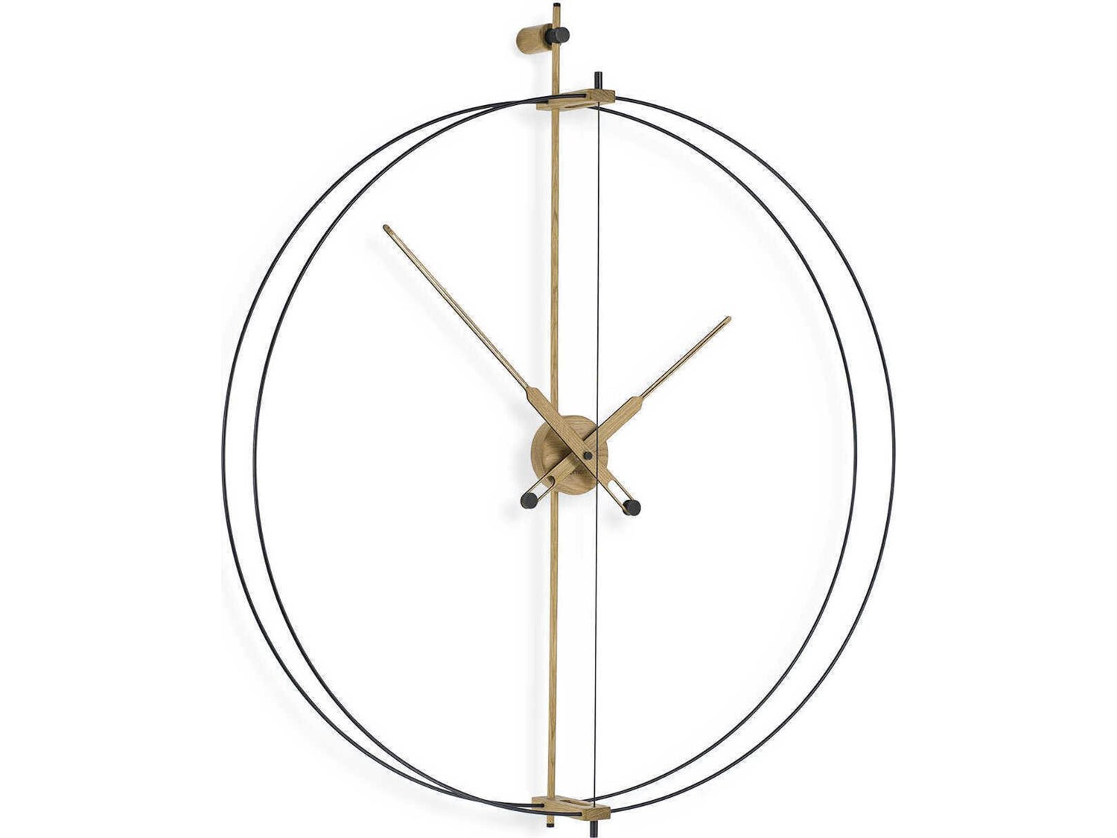 Nomon Barcelona Premium Black Brass Wall Clock