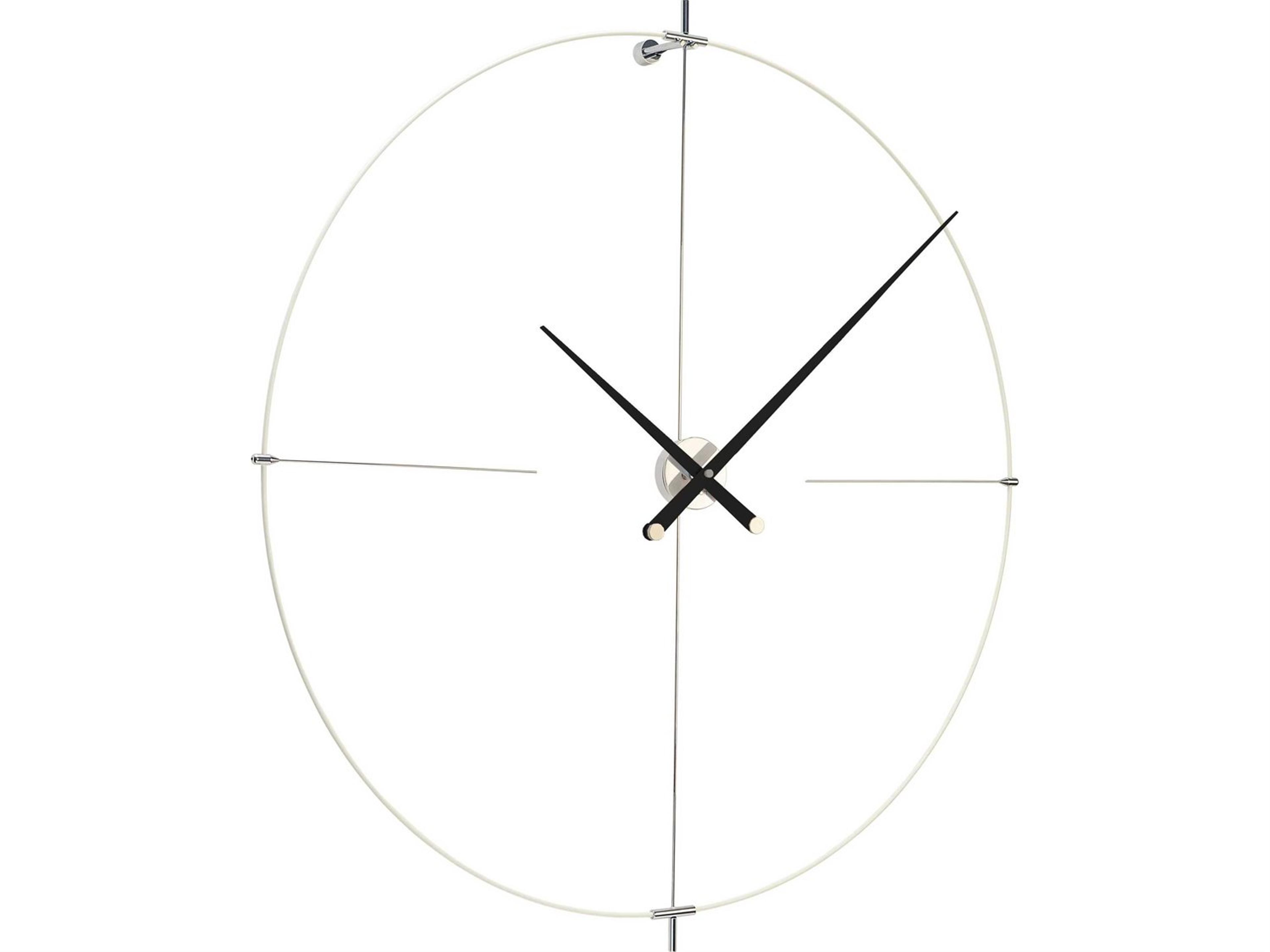 Bilbao White Black Wall Clock