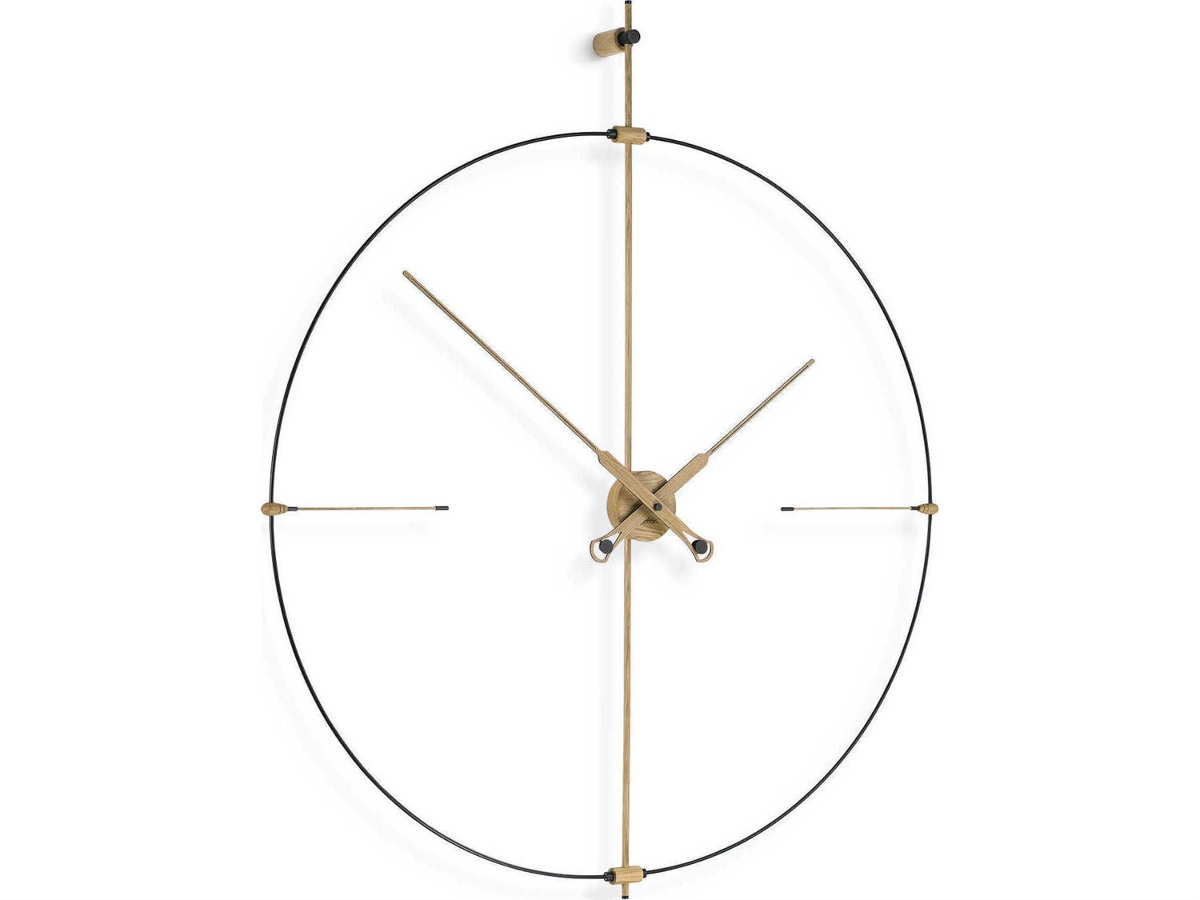 Nomon Bilbao Premium Black Oak Wall Clock