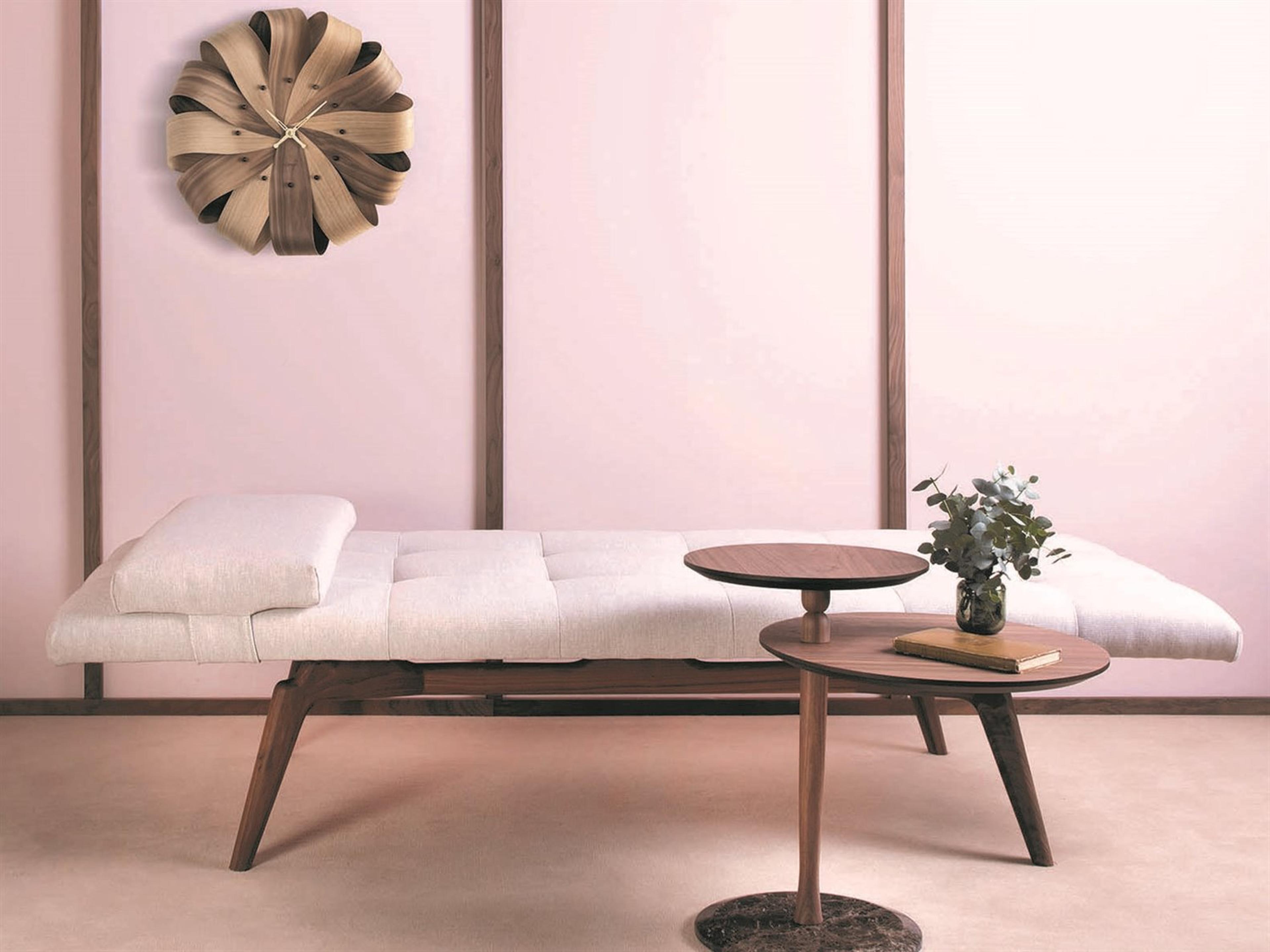 Nomon Brisa Mixto Walnut Polished Brass Wall Clock