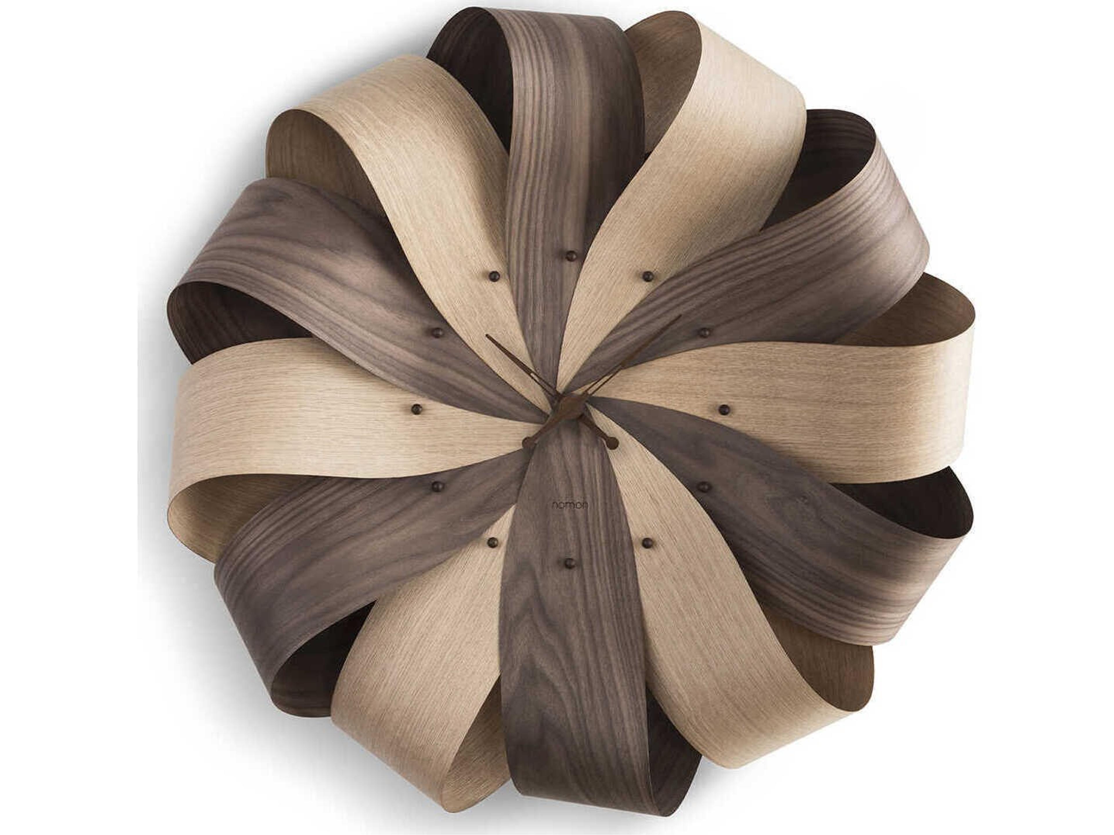 Brisa XL Mixto Walnut Oak Wall Clock