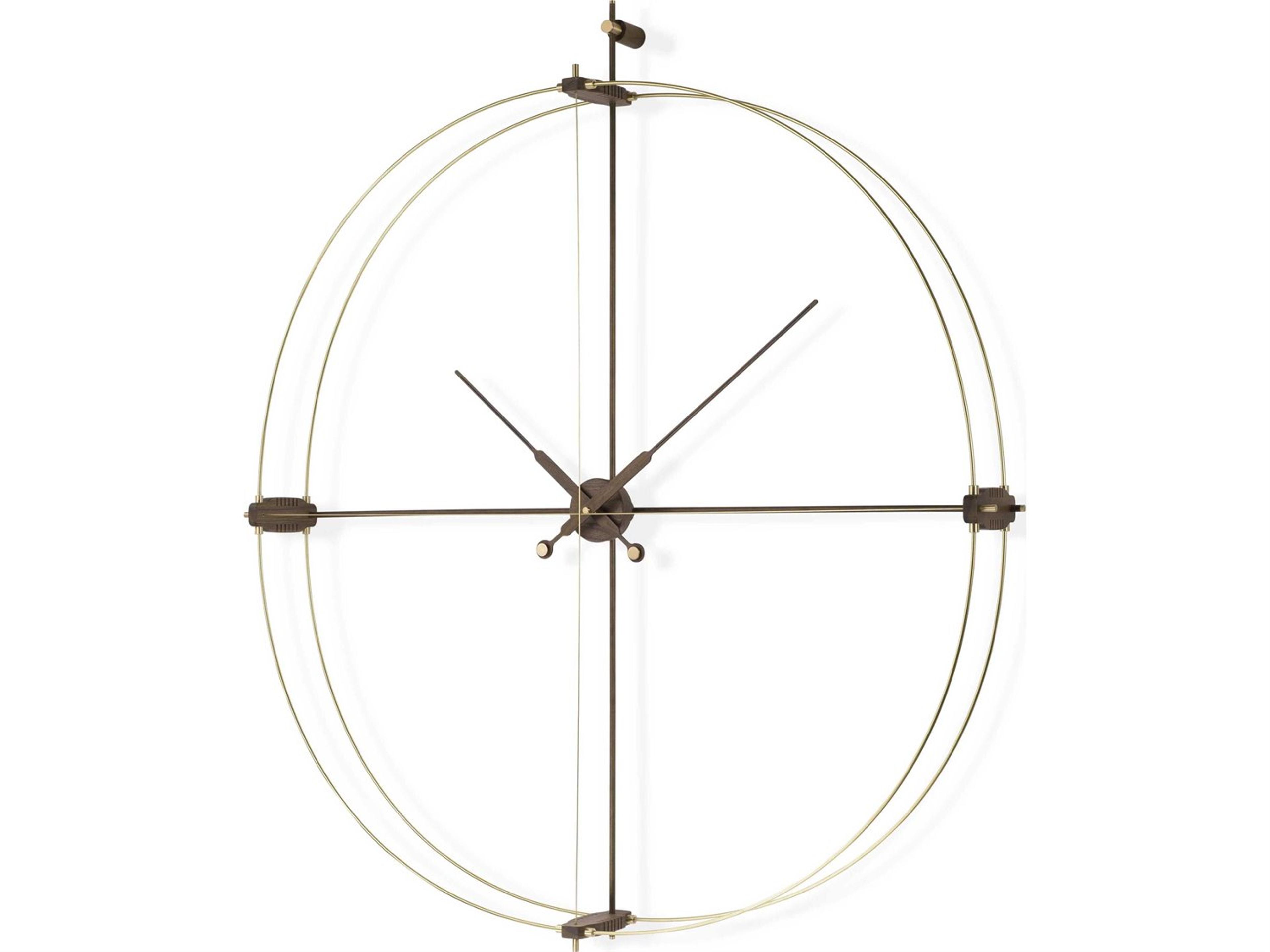 Nomon Delmori Brass Walnut Wall Clock