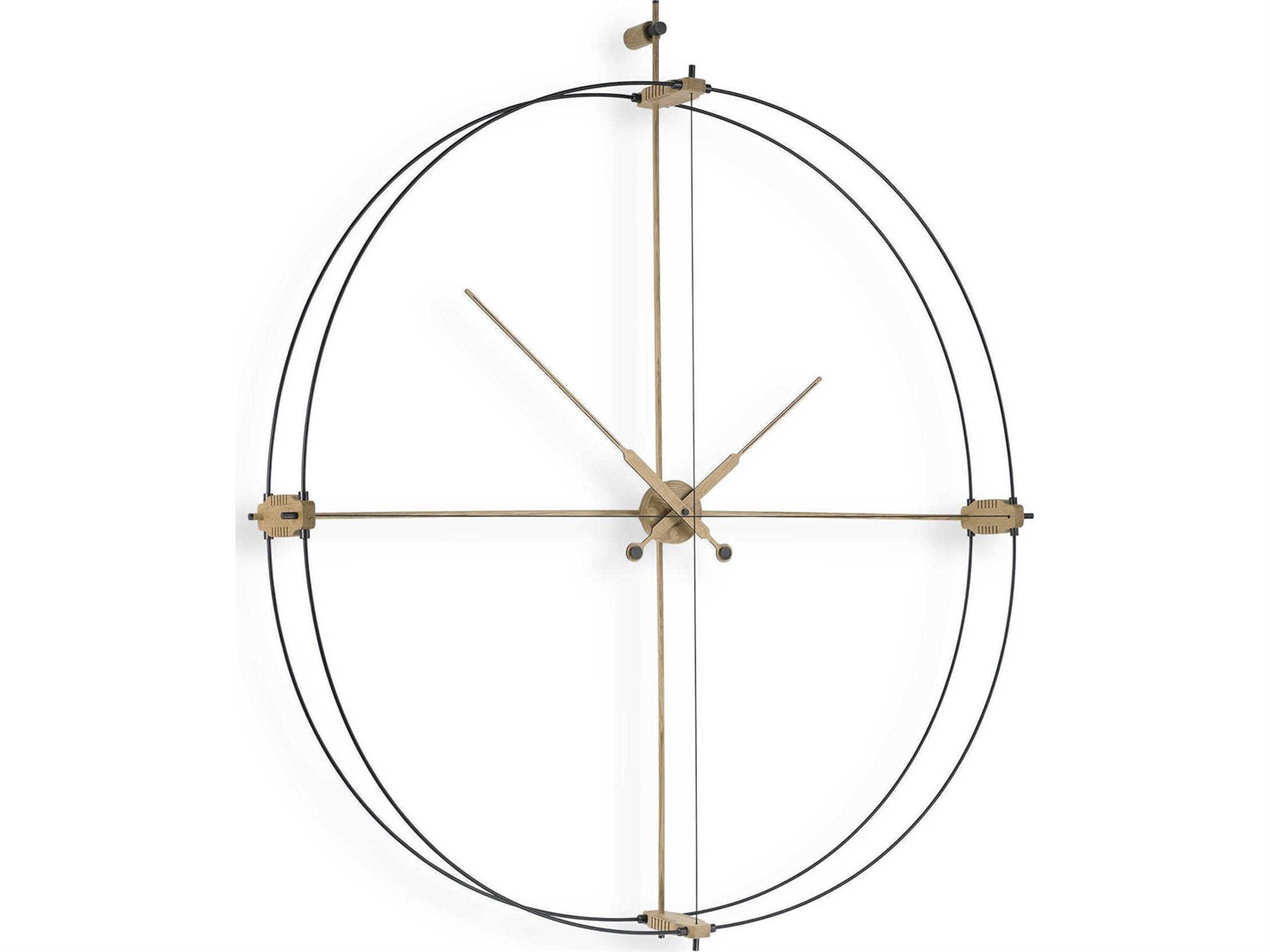 Nomon Delmori Black Oak Wall Clock