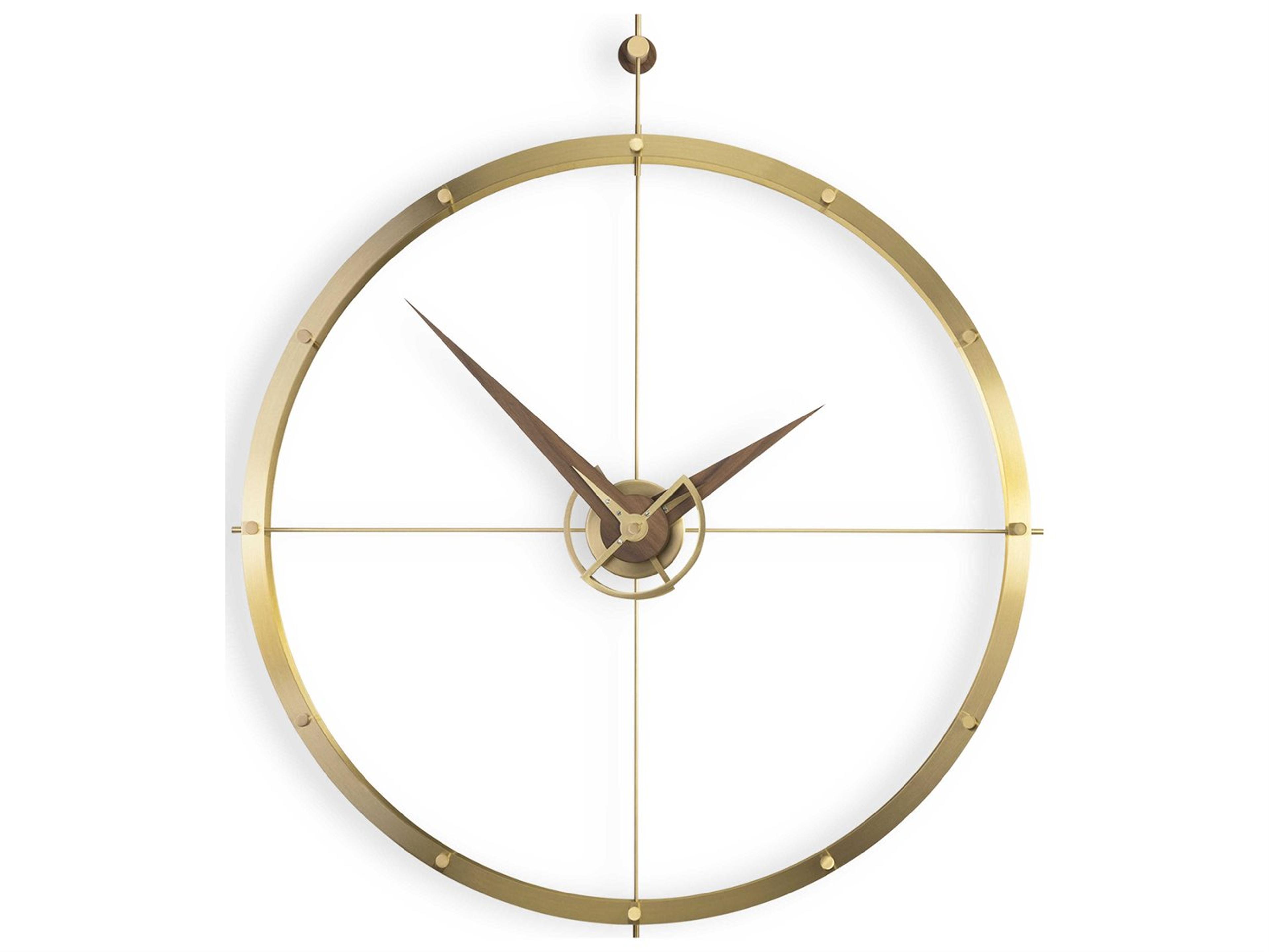 Nomon Doble Polished Brass Wall Clock