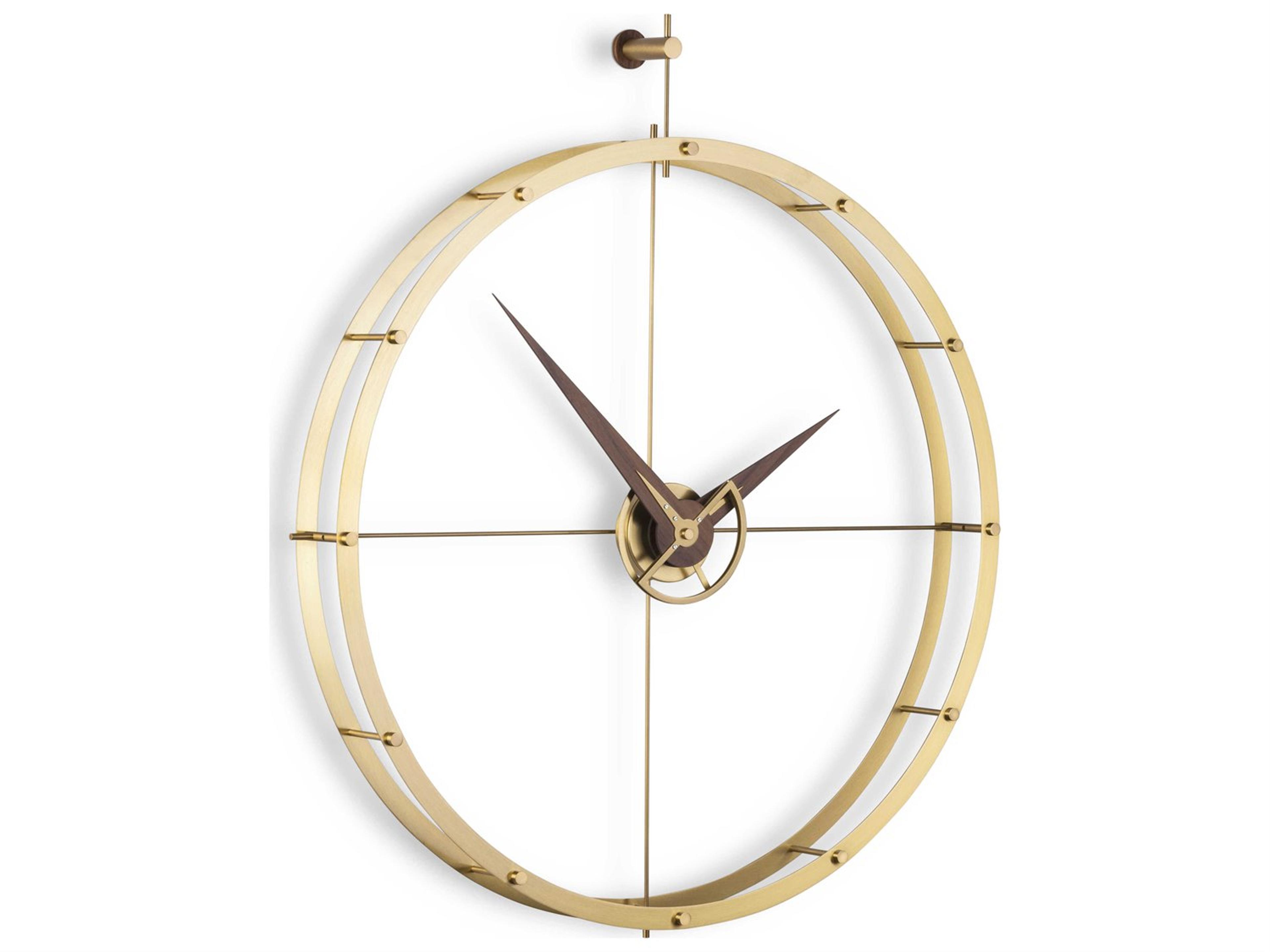 Nomon Doble Polished Brass Wall Clock