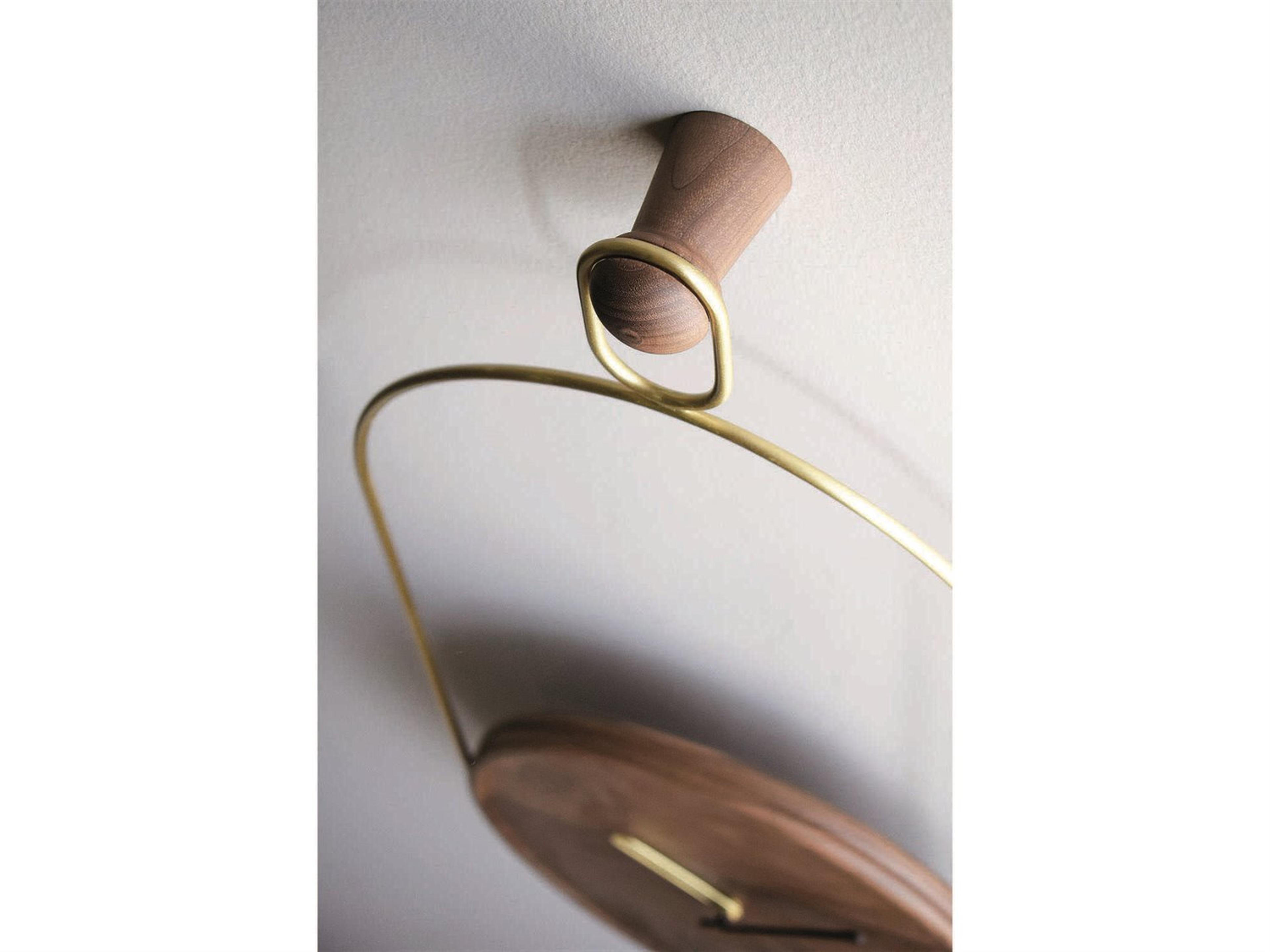 Nomon Eslabon Brass Walnut Wall Clock