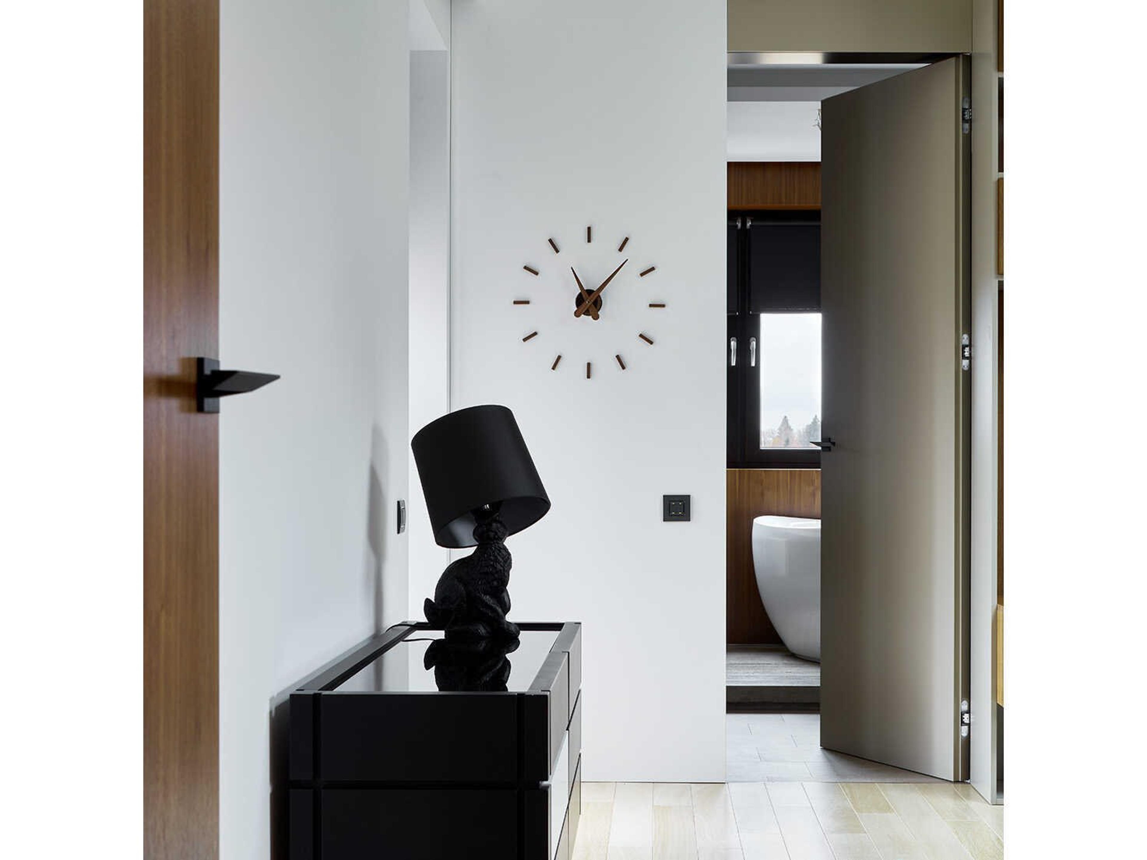 Nomon Sunset Walnut Graphite Wall Clock