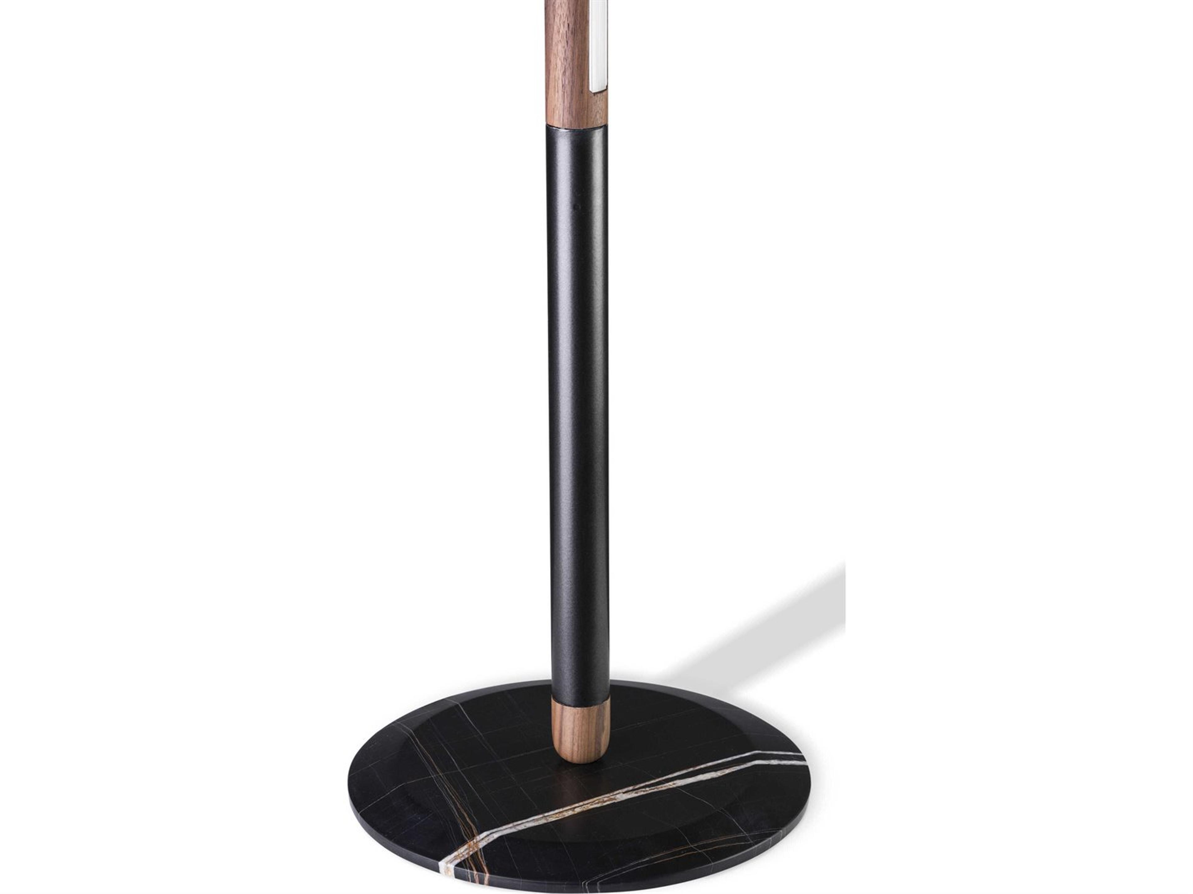 Nomon Linea Walnut Graphite Brown Floor Lamp