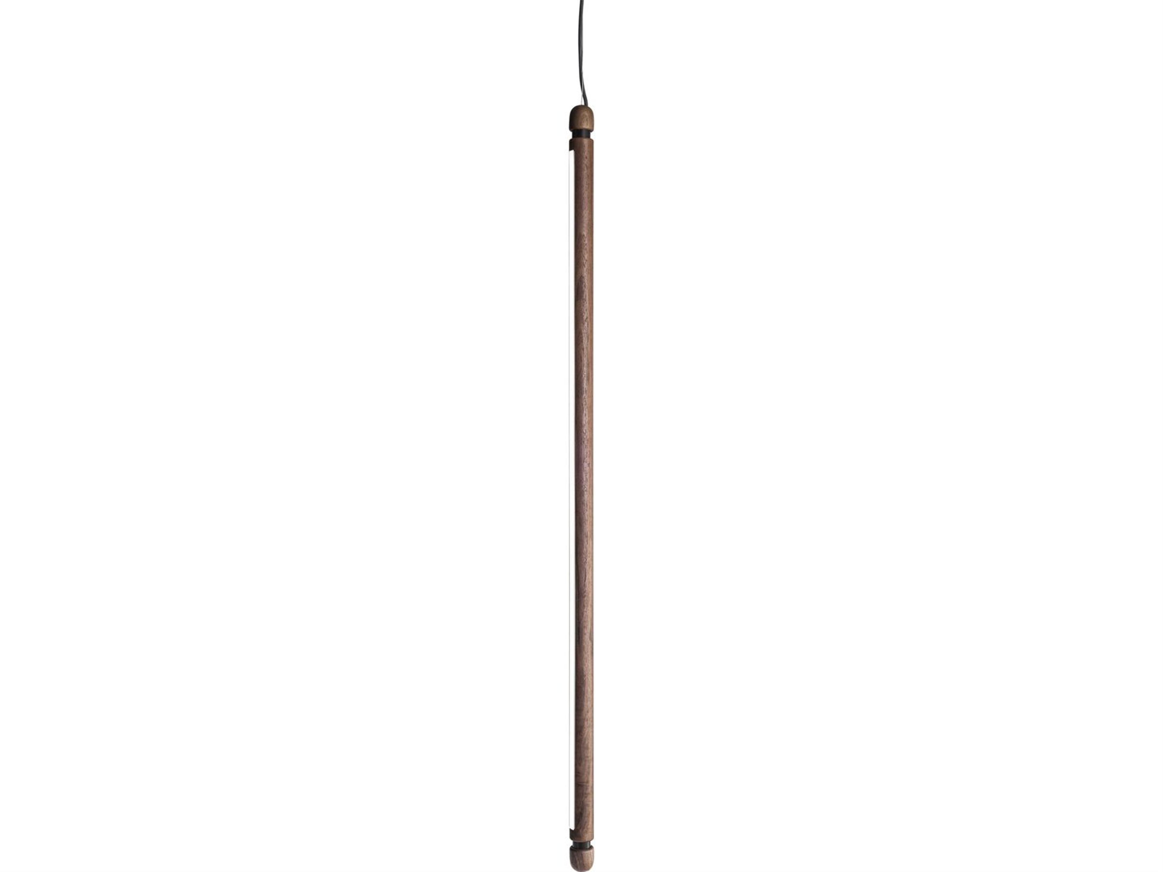 Linea 1-Light Walnut Graphite Brown Linear Mini Pendant