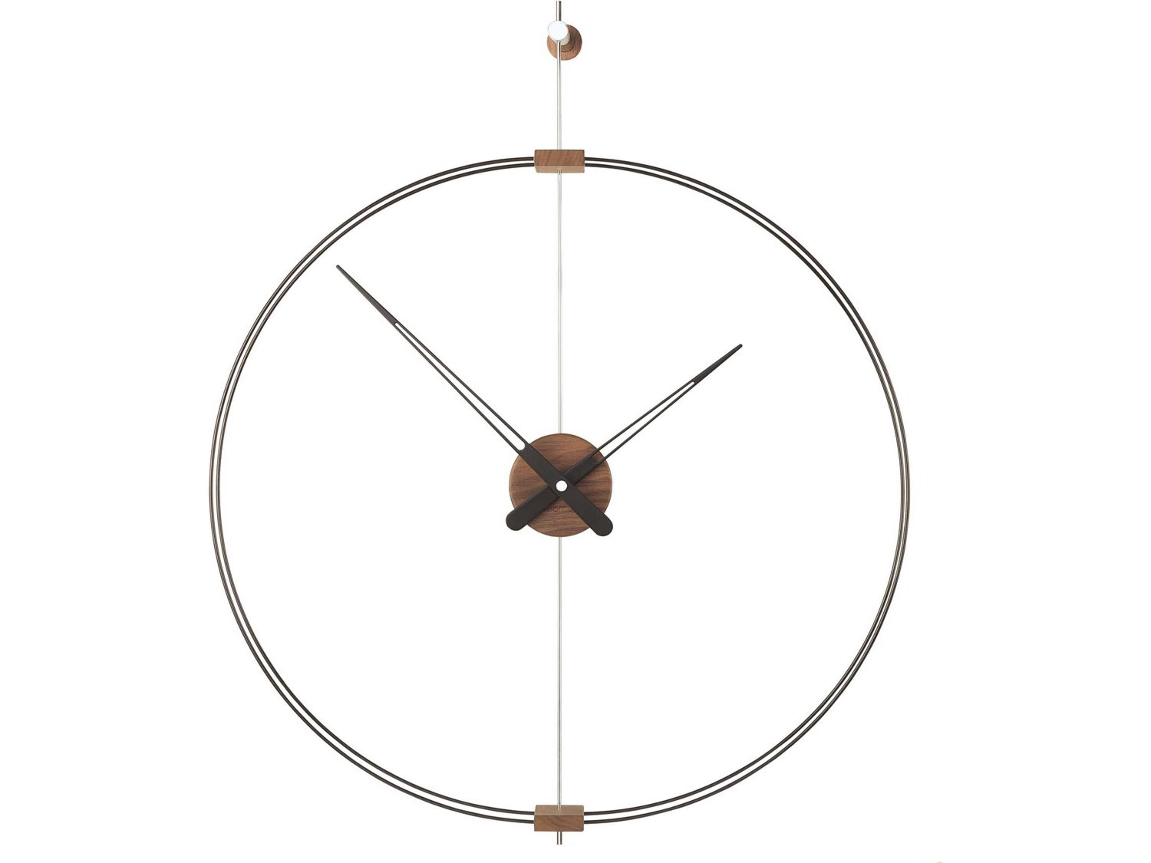 Mini Barcelona Black Brass Wall Clock