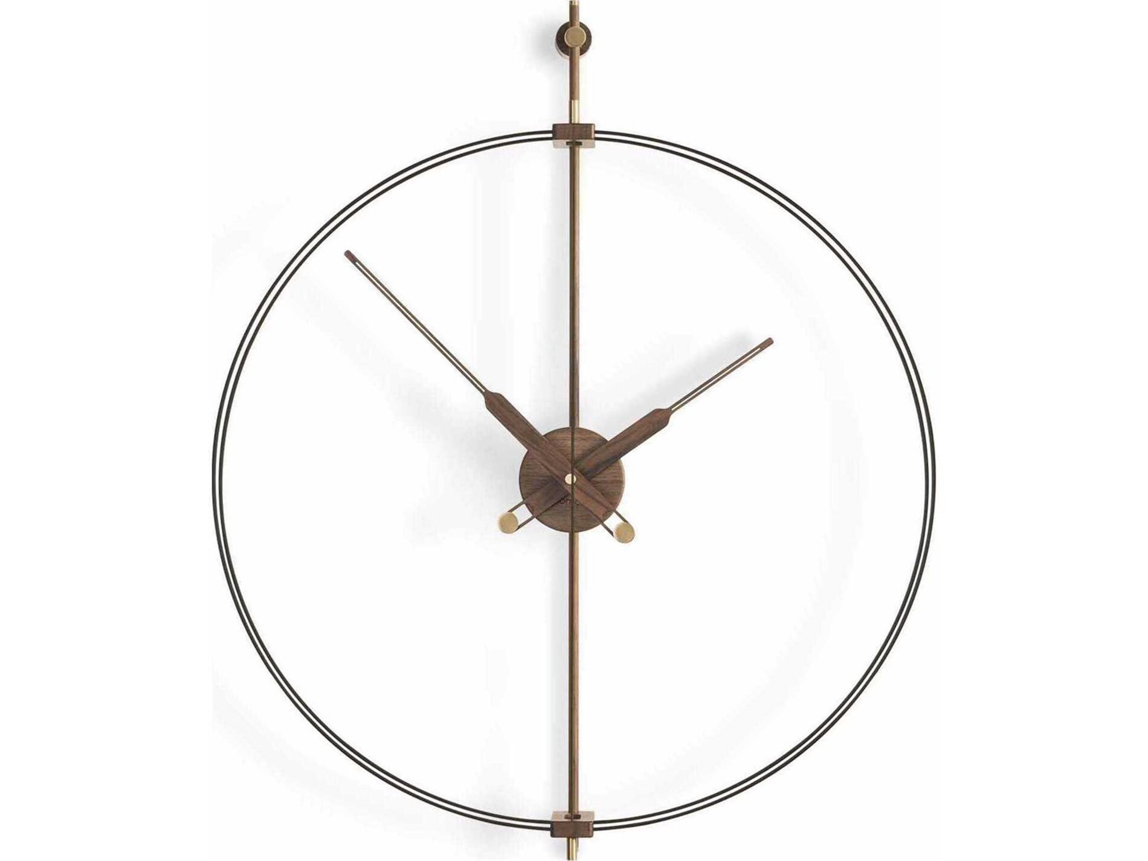 Mini Barcelona Black Walnut Wall Clock