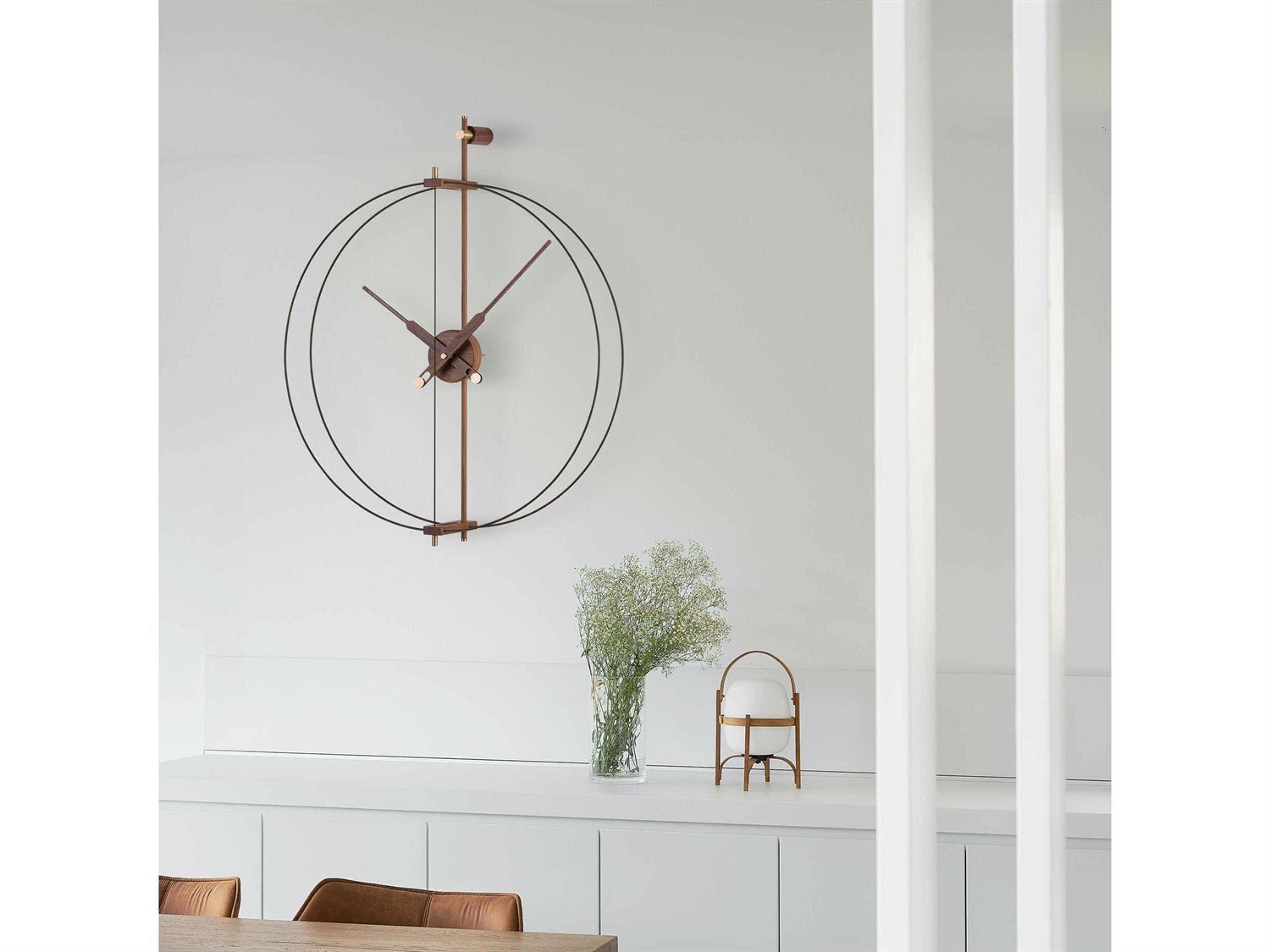 Nomon Mini Barcelona Black Walnut Wall Clock