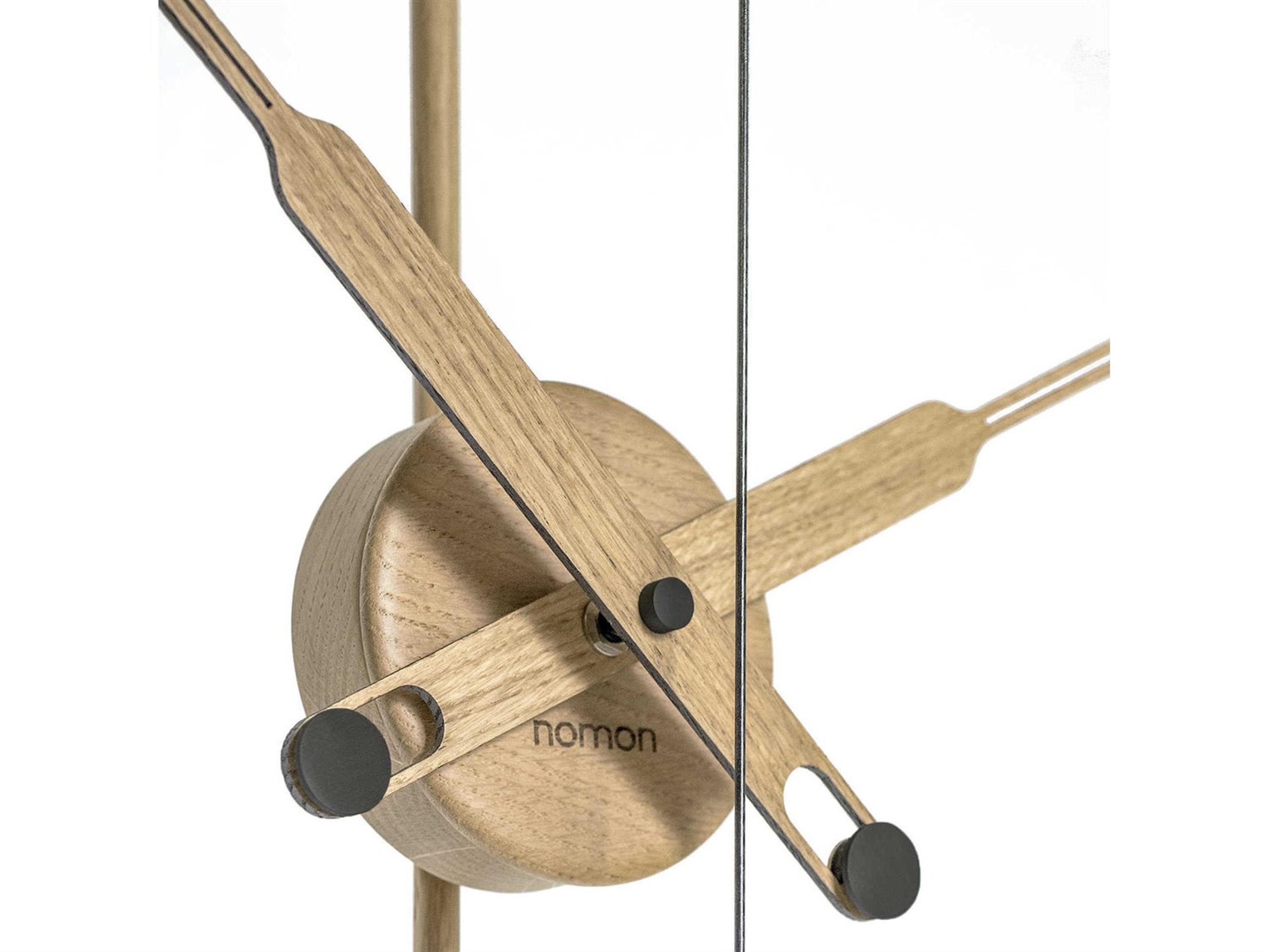 Nomon Mini Barcelona Black Brass Wall Clock