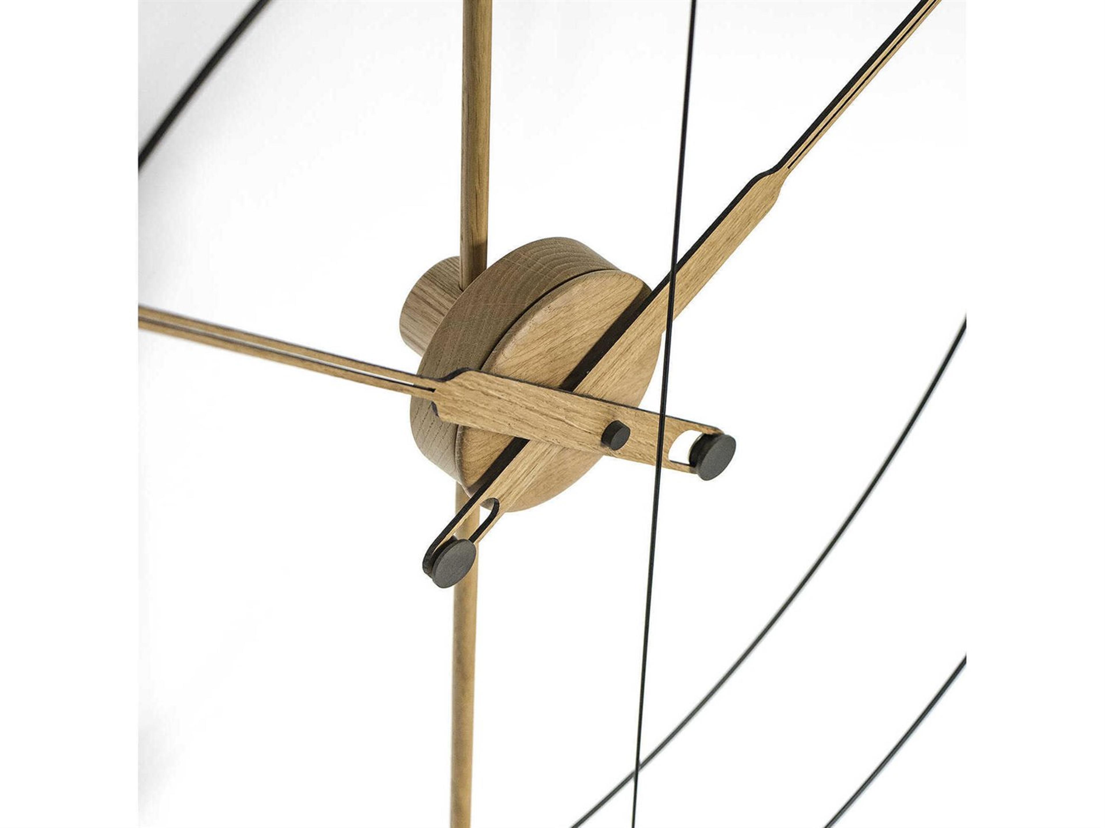 Nomon Mini Barcelona Black Brass Wall Clock