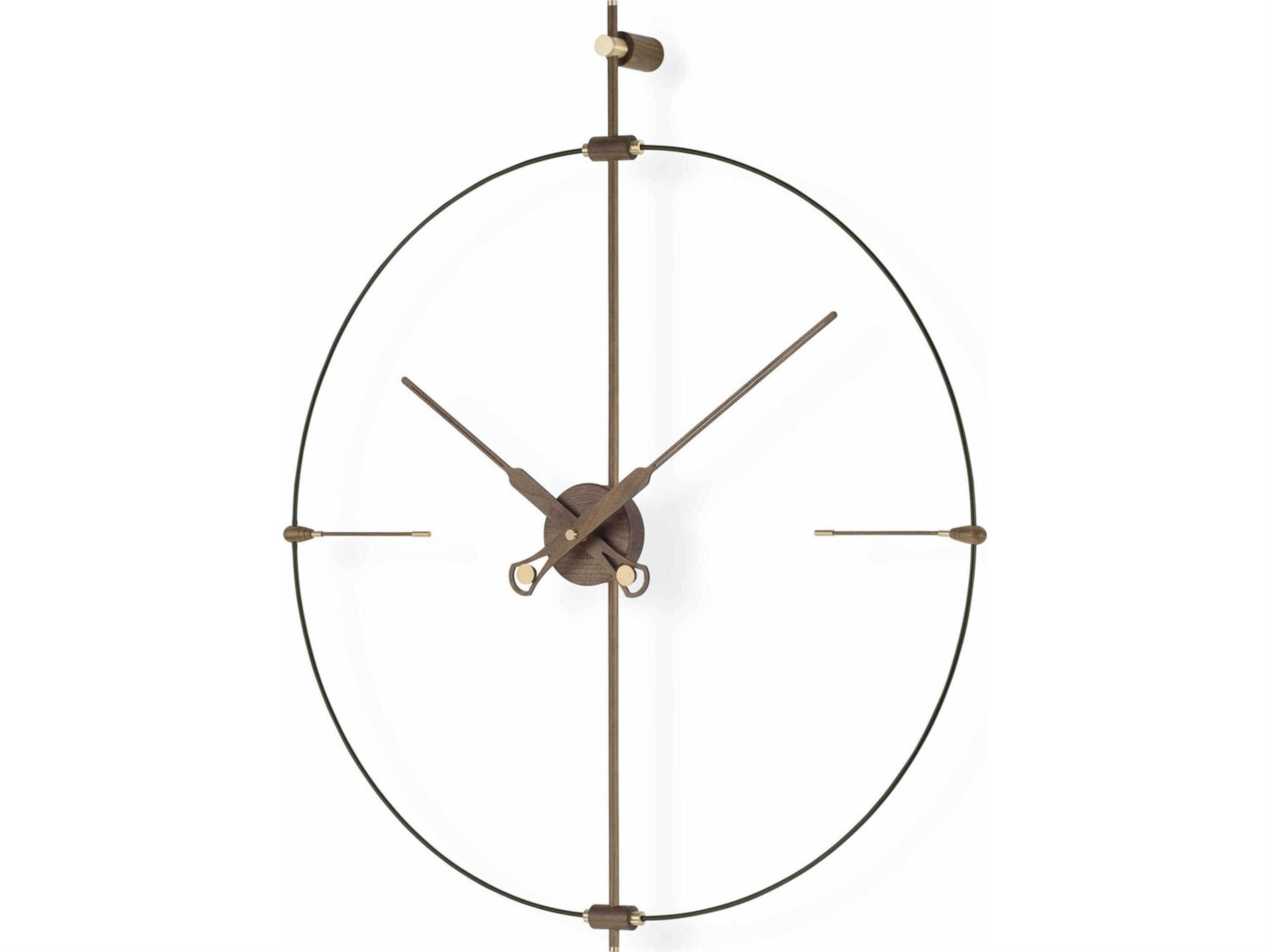 Nomon Mini Bilbao Black Walnut Wall Clock