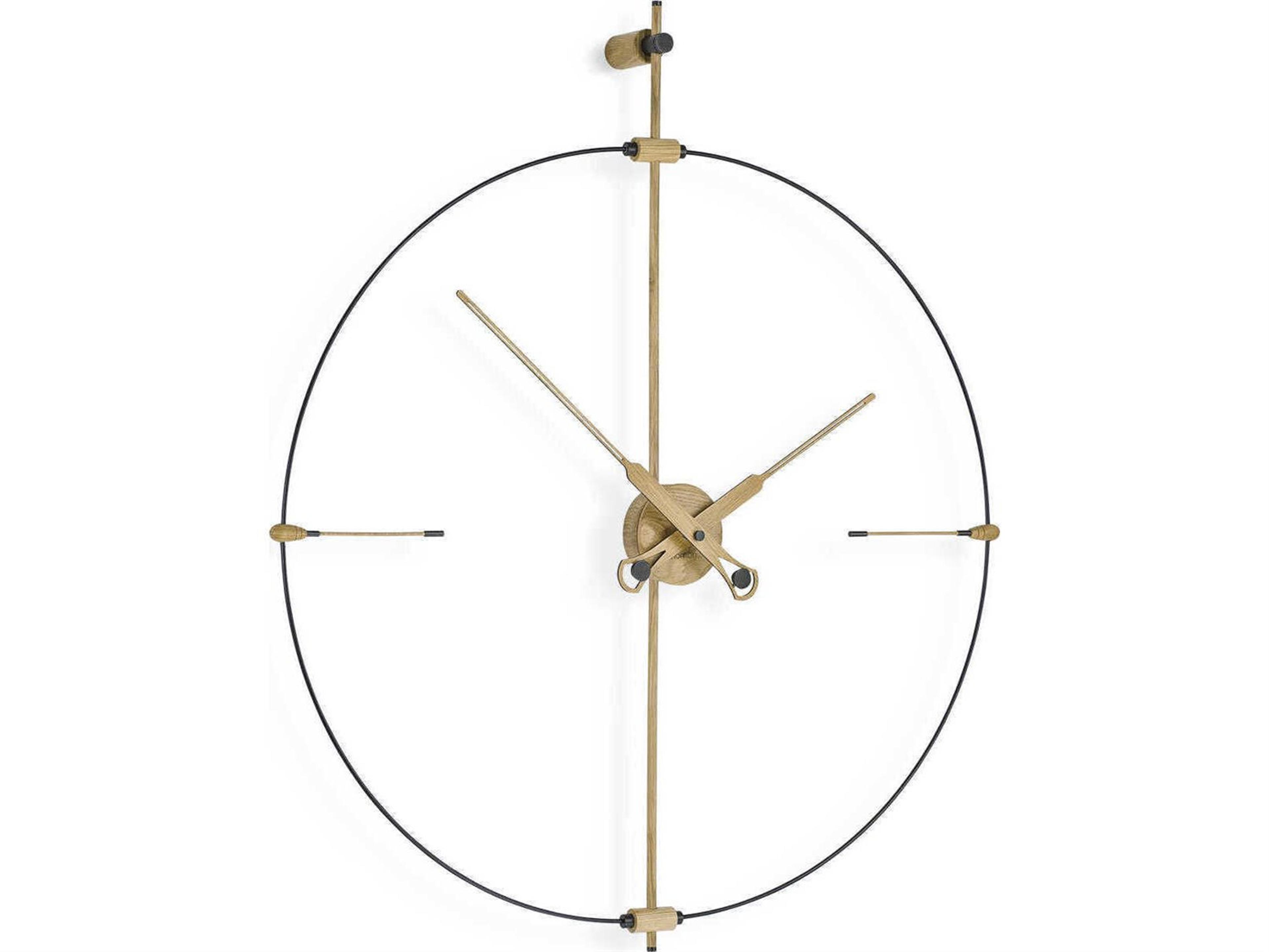 Nomon Mini Bilbao Black Oak Wall Clock