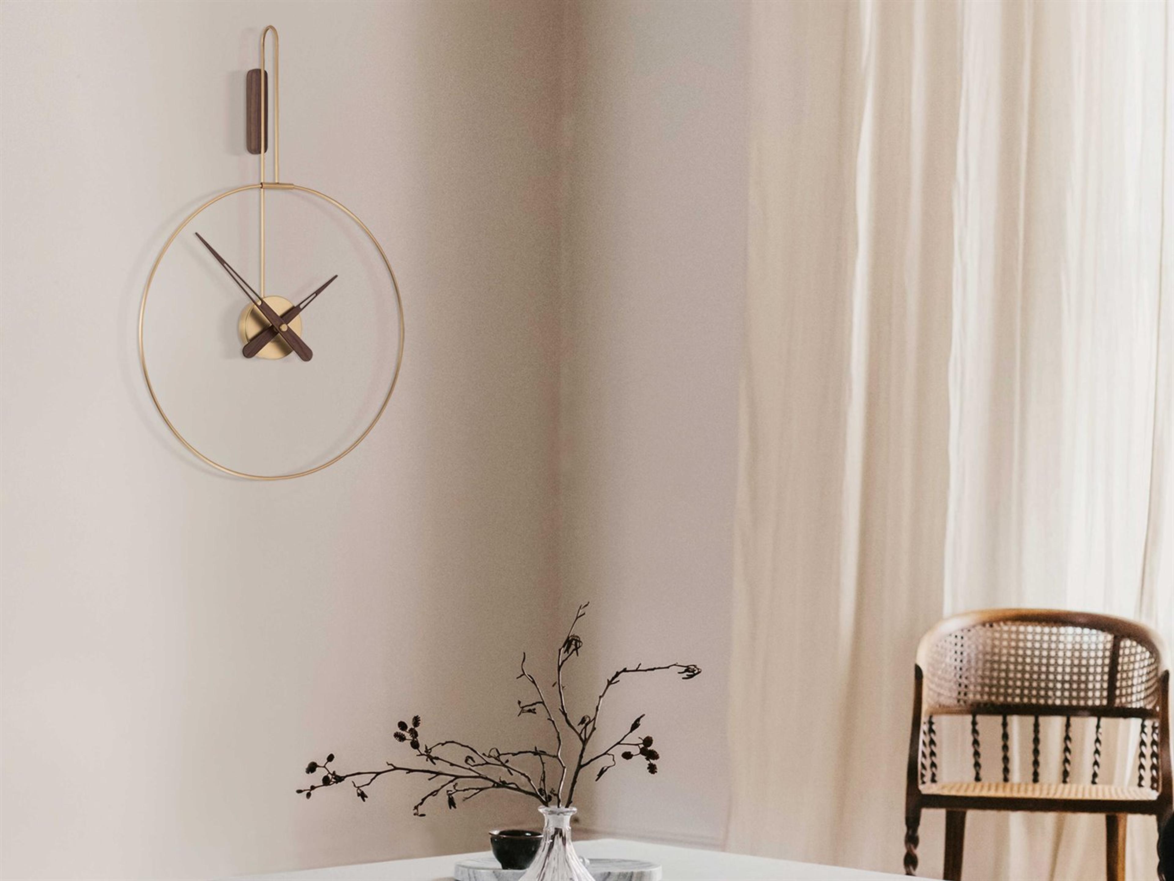 Nomon Micro Daro Polished Brass Wall Clock