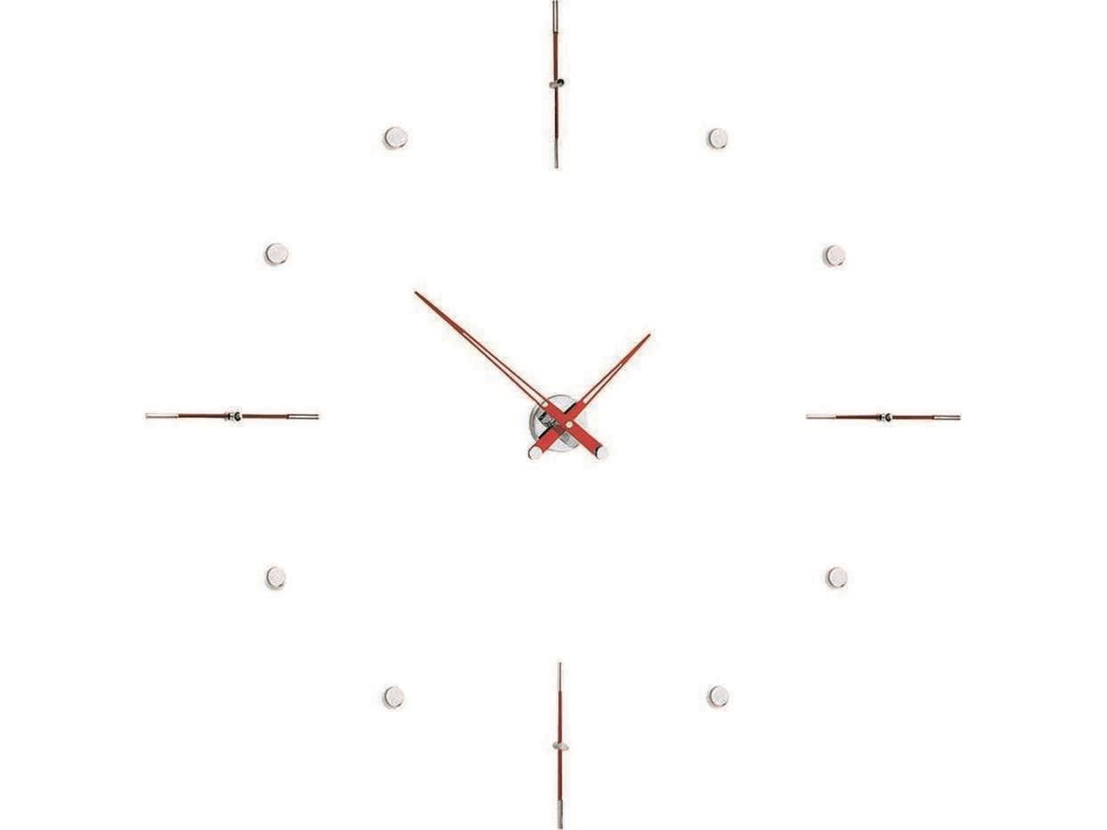 Mixto Chrome Red Wall Clock