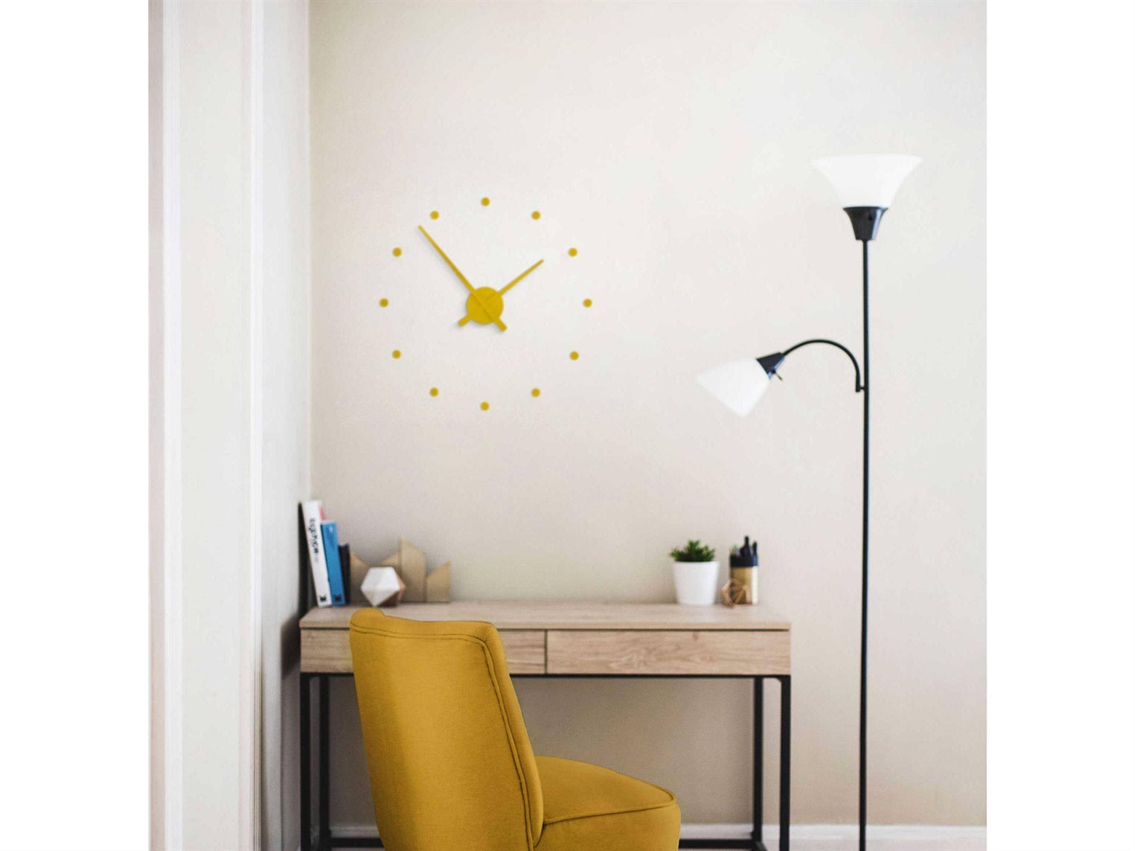 Nomon OJ Mini Mustard Wall Clock