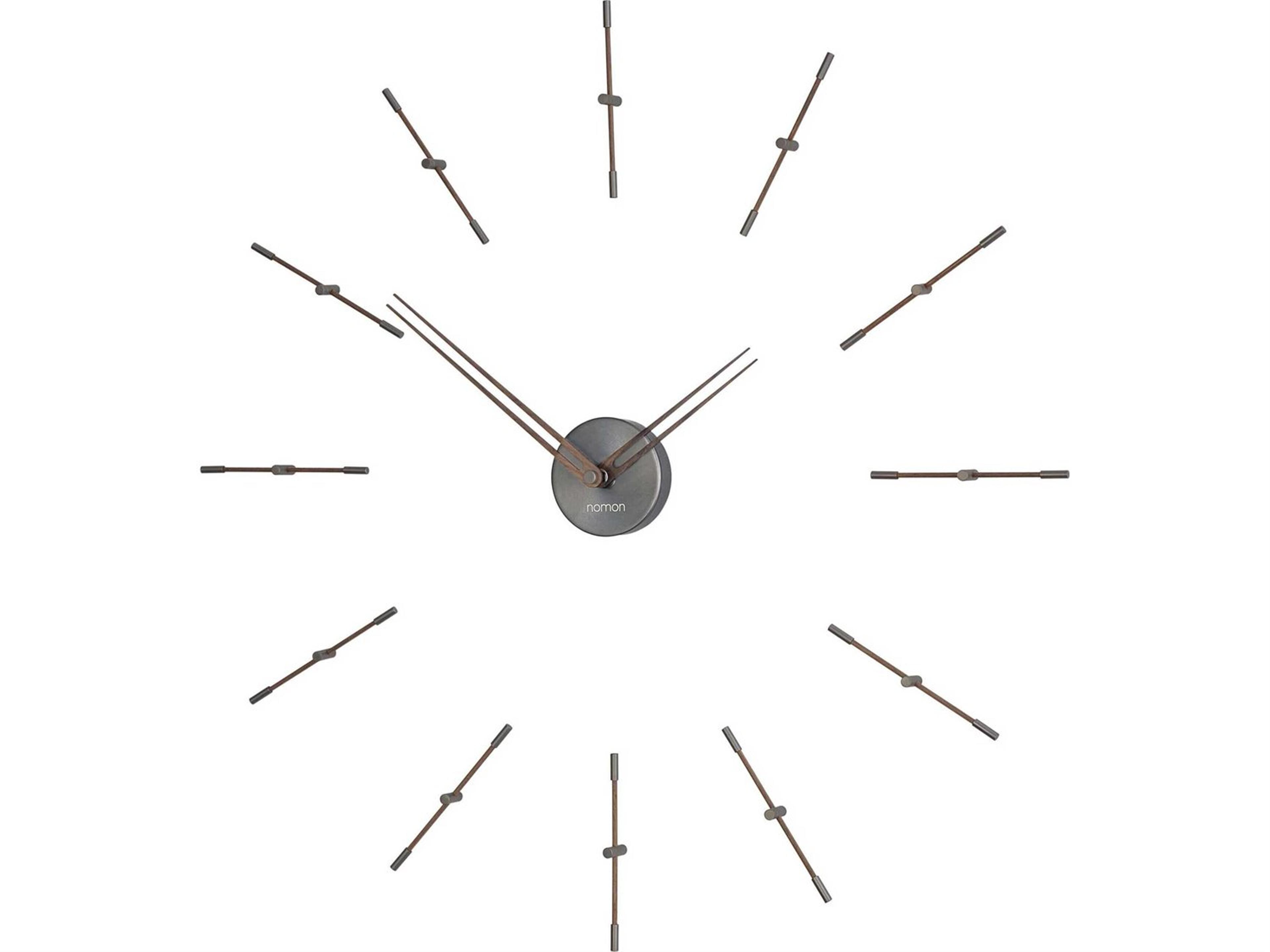 Nomon Mini Merlin Graphite Walnut Wall Clock