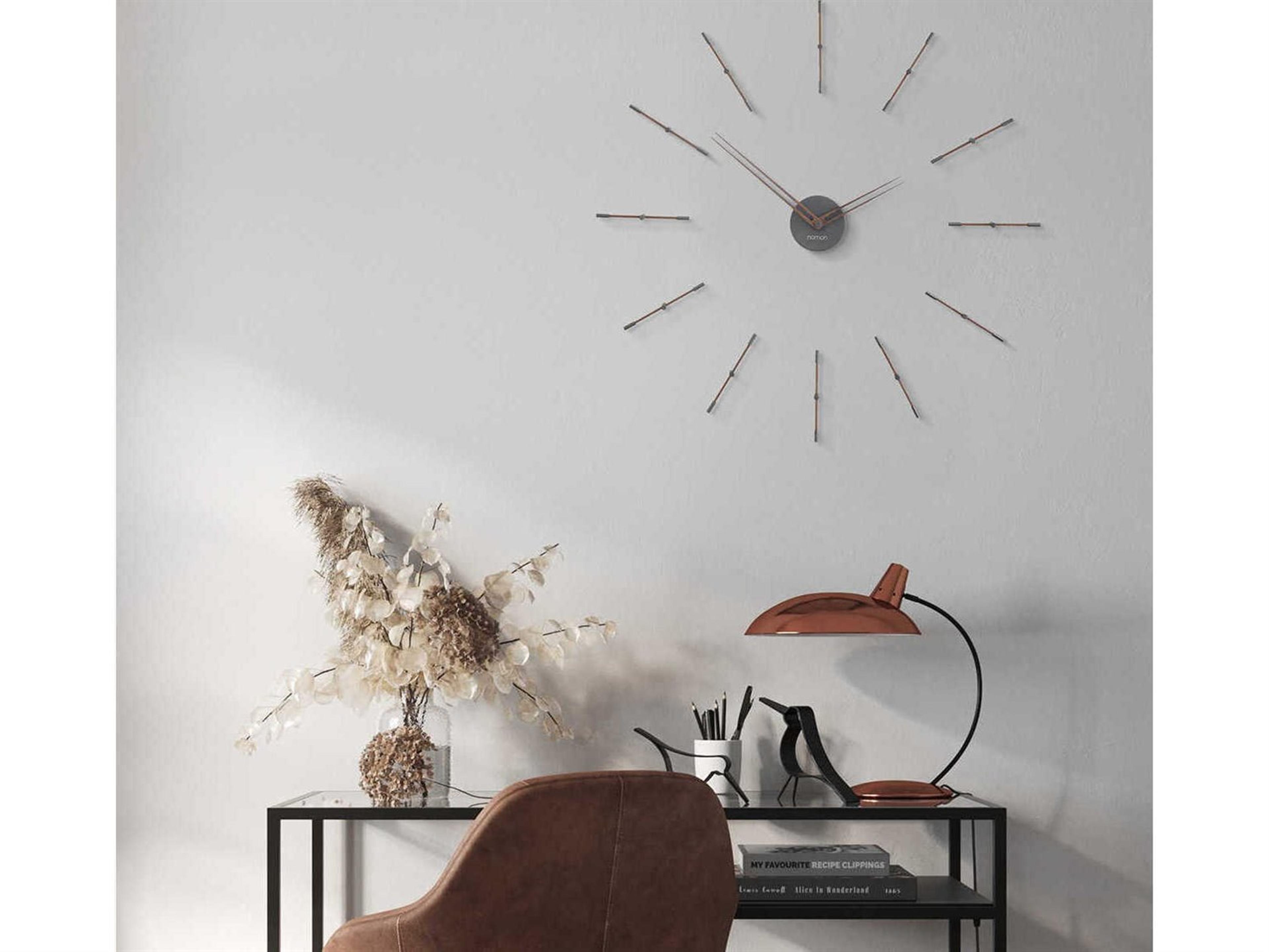 Nomon Mini Merlin Graphite Walnut Wall Clock