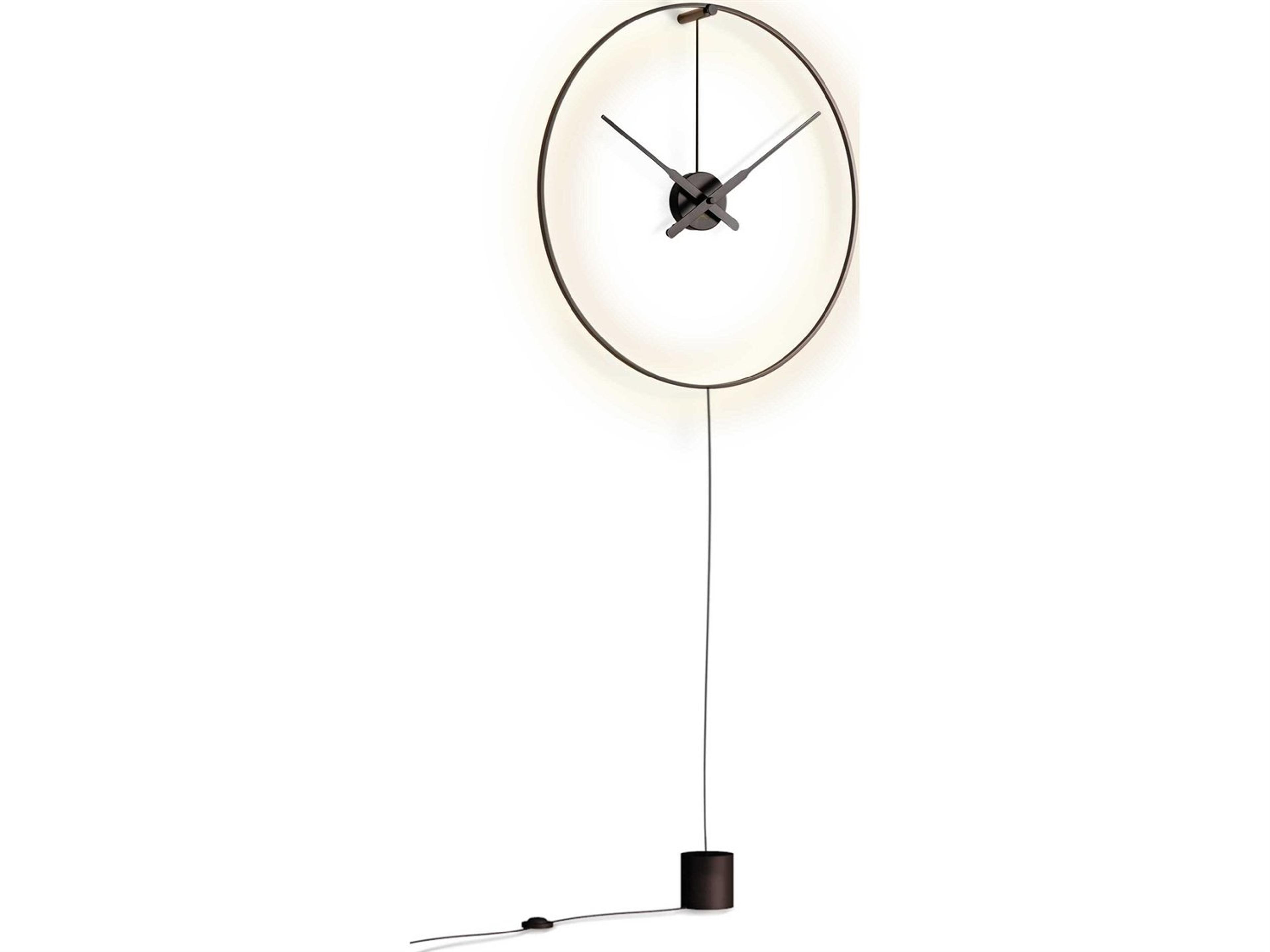 Mini Ombra Black Wall Clock