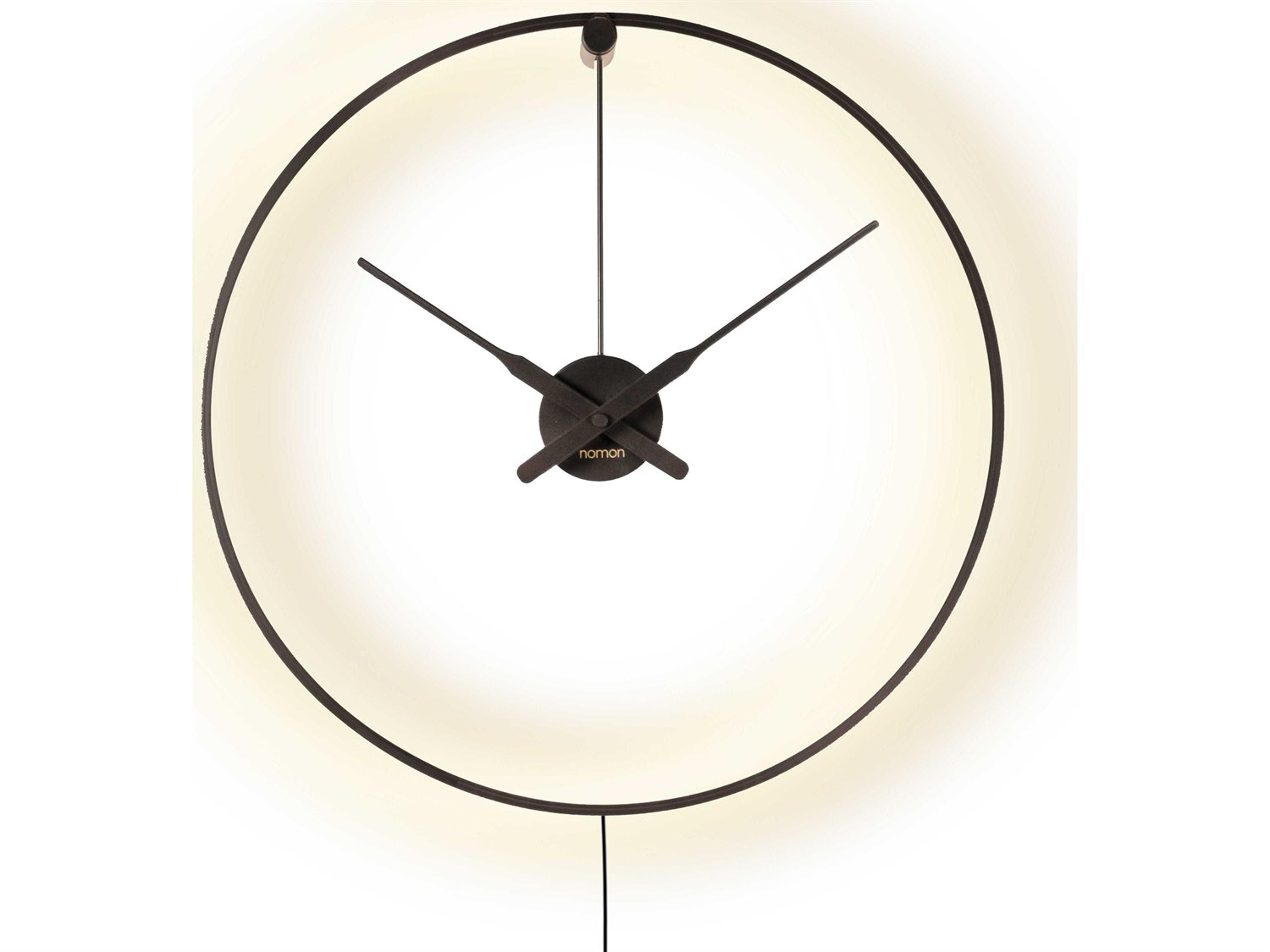 Nomon Mini Ombra Black Wall Clock