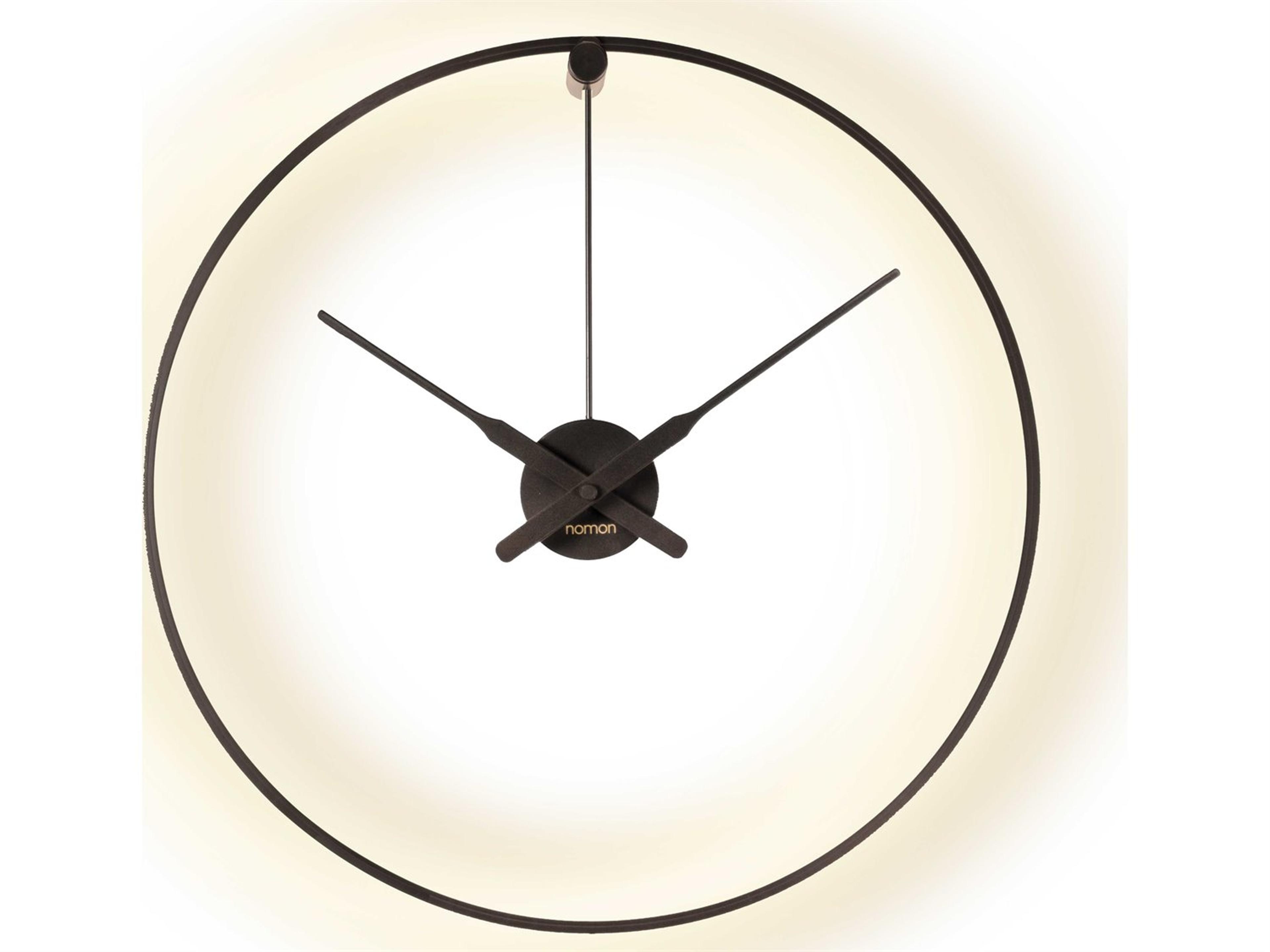 Mini Ombra Black Wall Clock