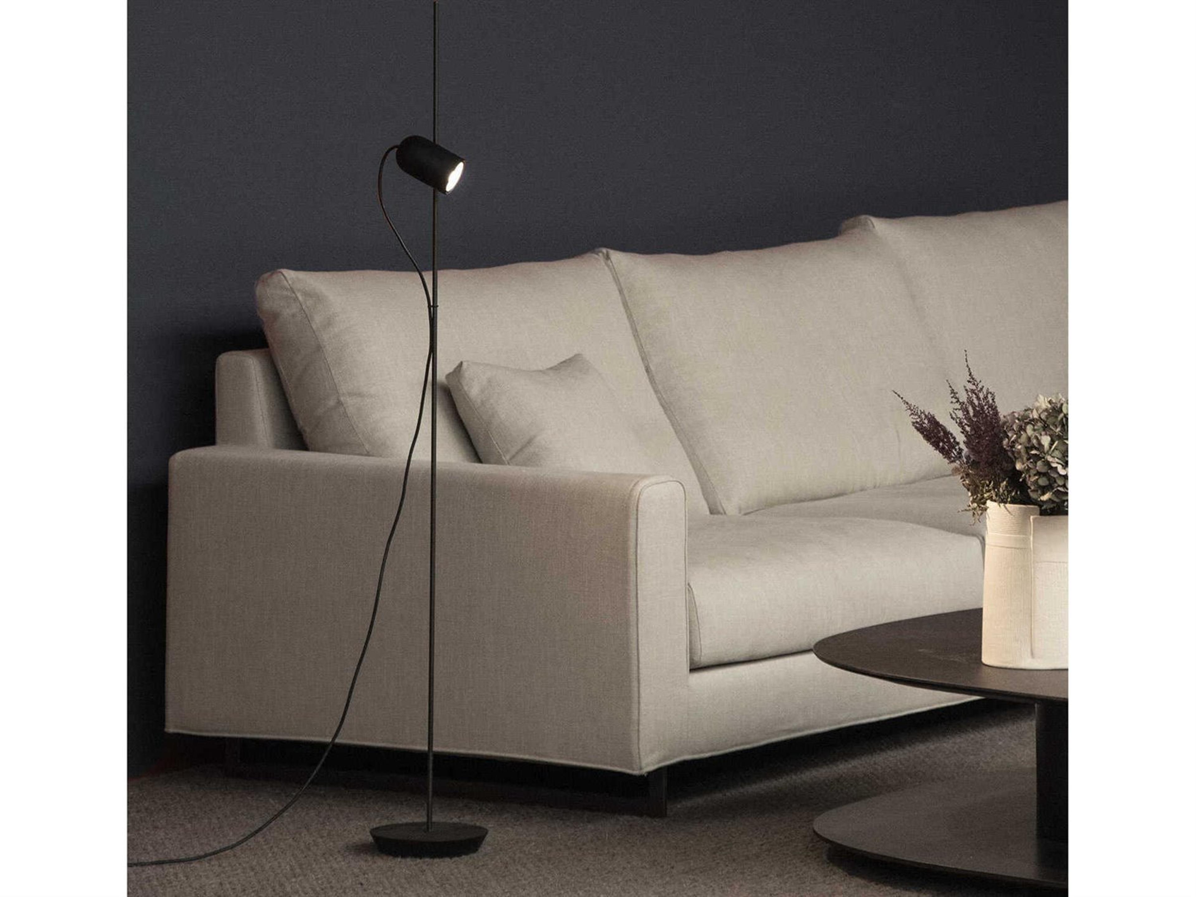 Nomon Onfa Black Wood Graphite Floor Lamp