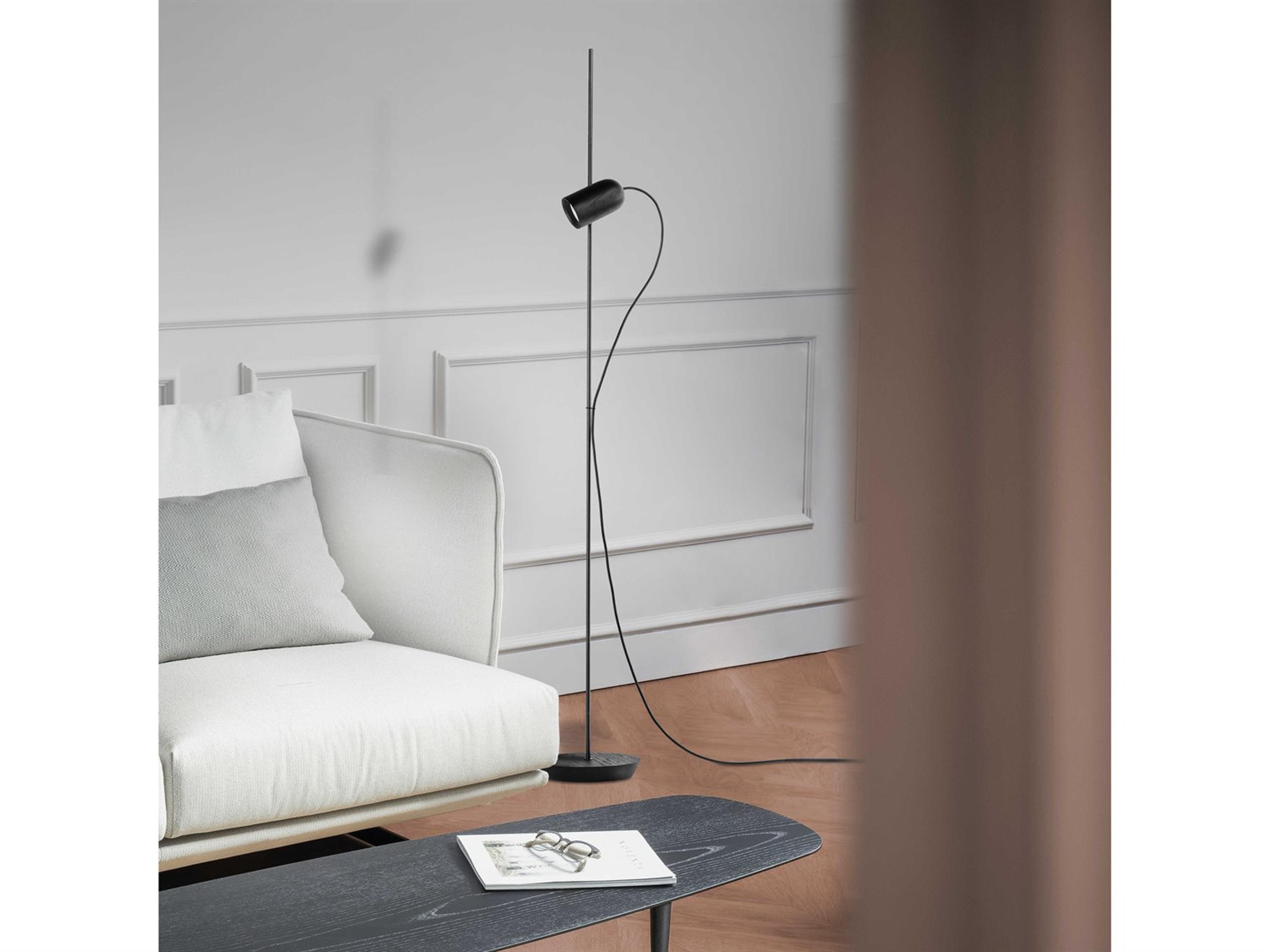 Nomon Onfa Black Wood Graphite Floor Lamp