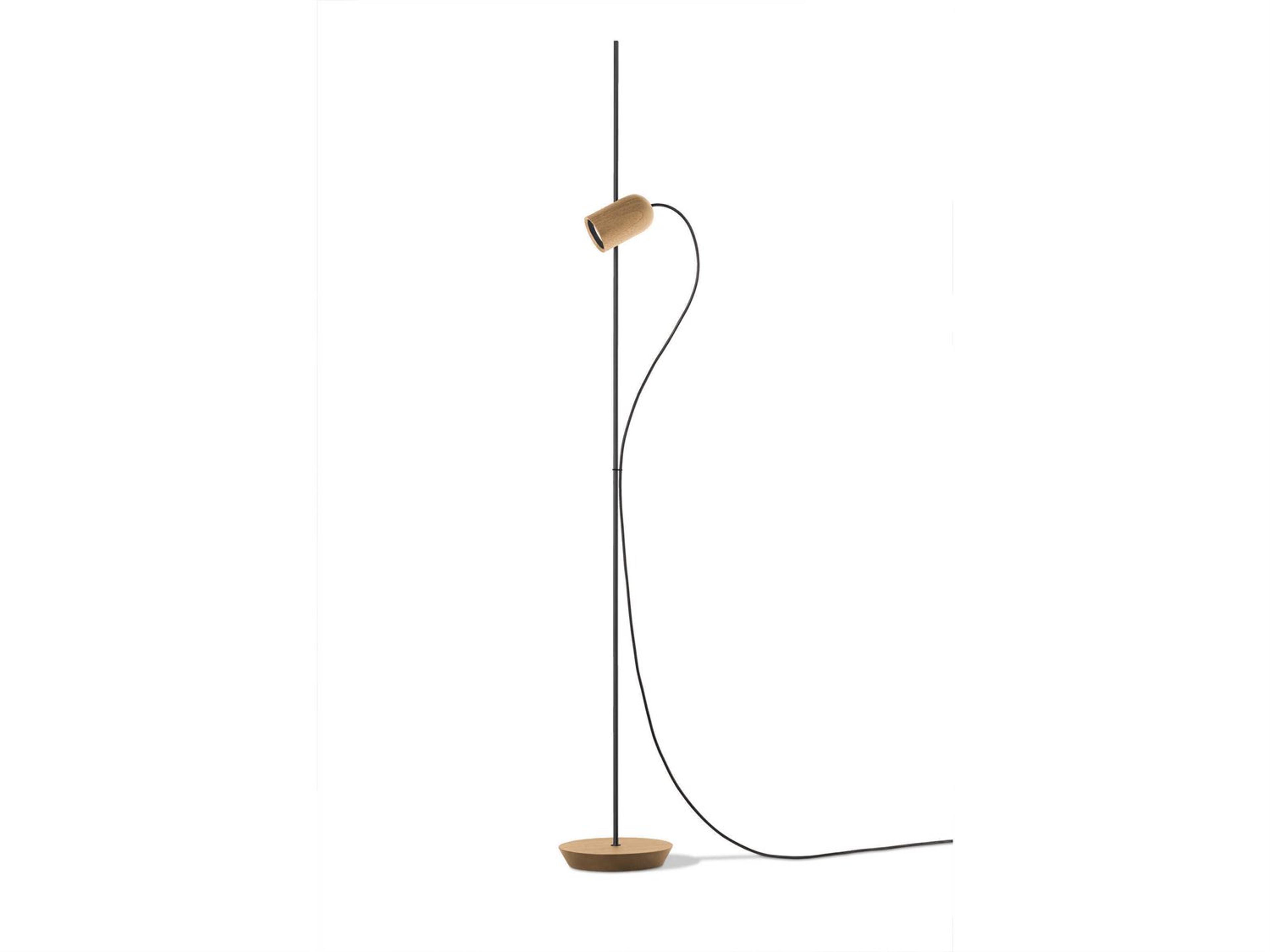 Onfa Oak Wood Graphite Floor Lamp