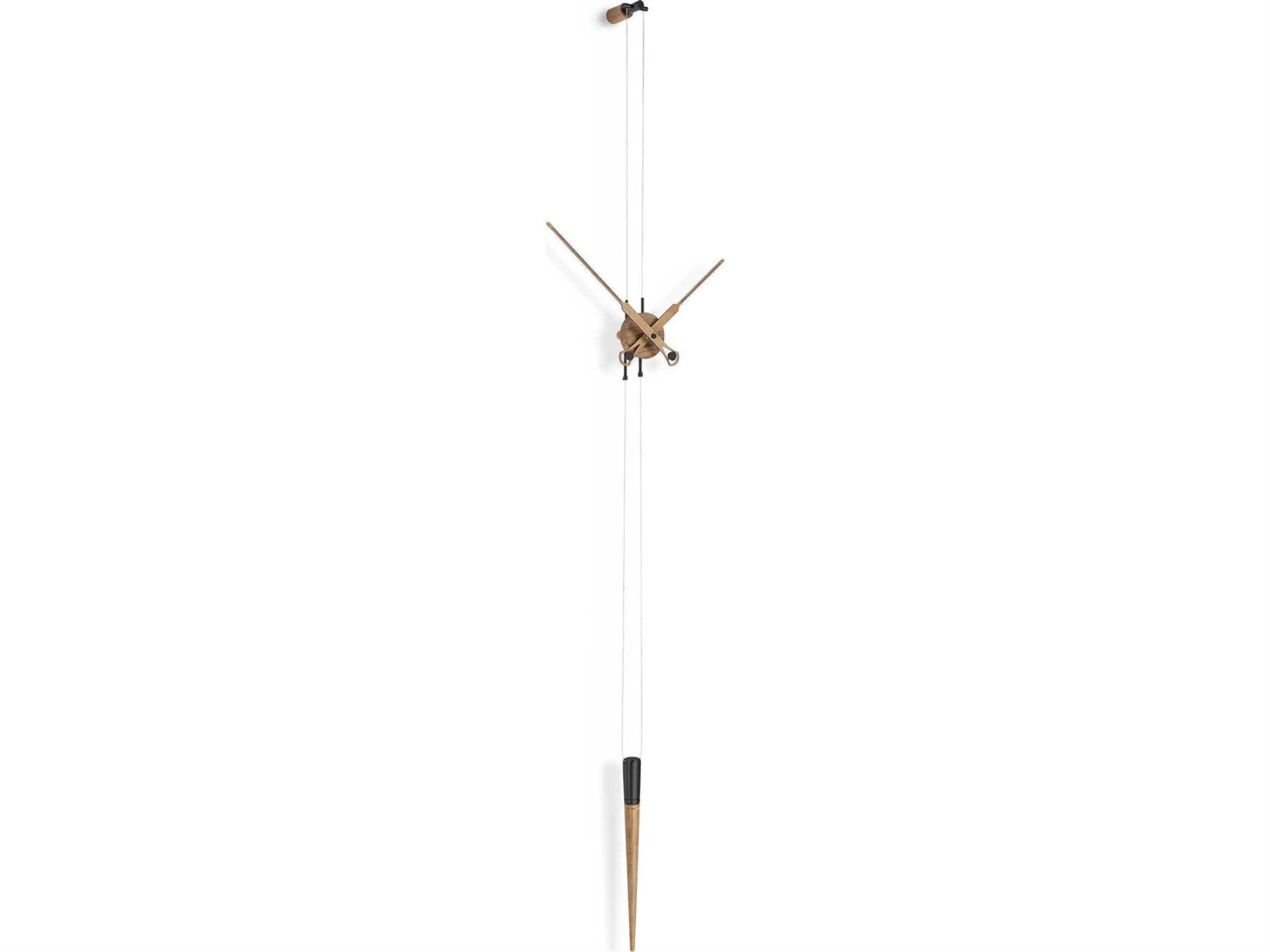 Pendulo Oak Graphite Wall Clock