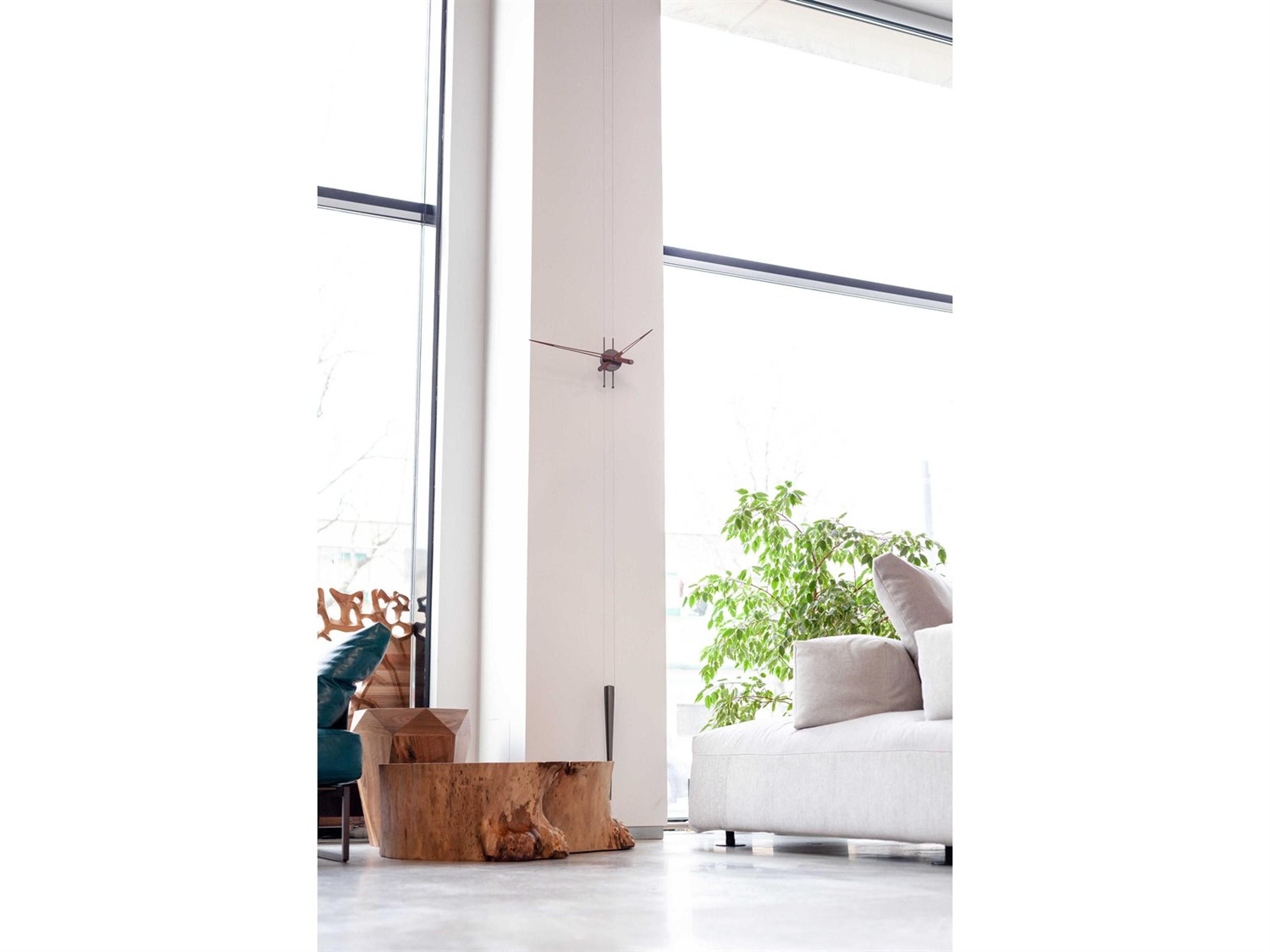 Nomon Pendulo Graphite Steel Walnut Wall Clock