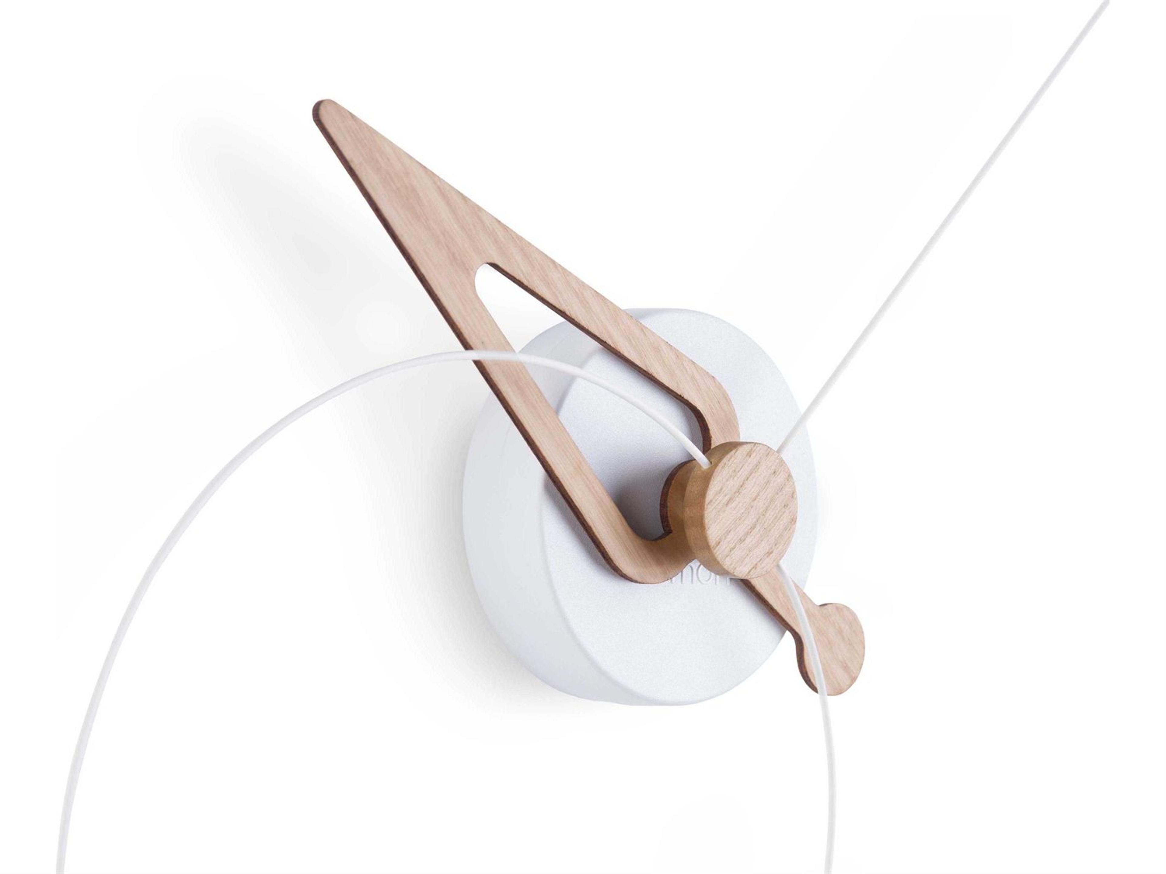 Nomon Pico White Oak Wall Clock