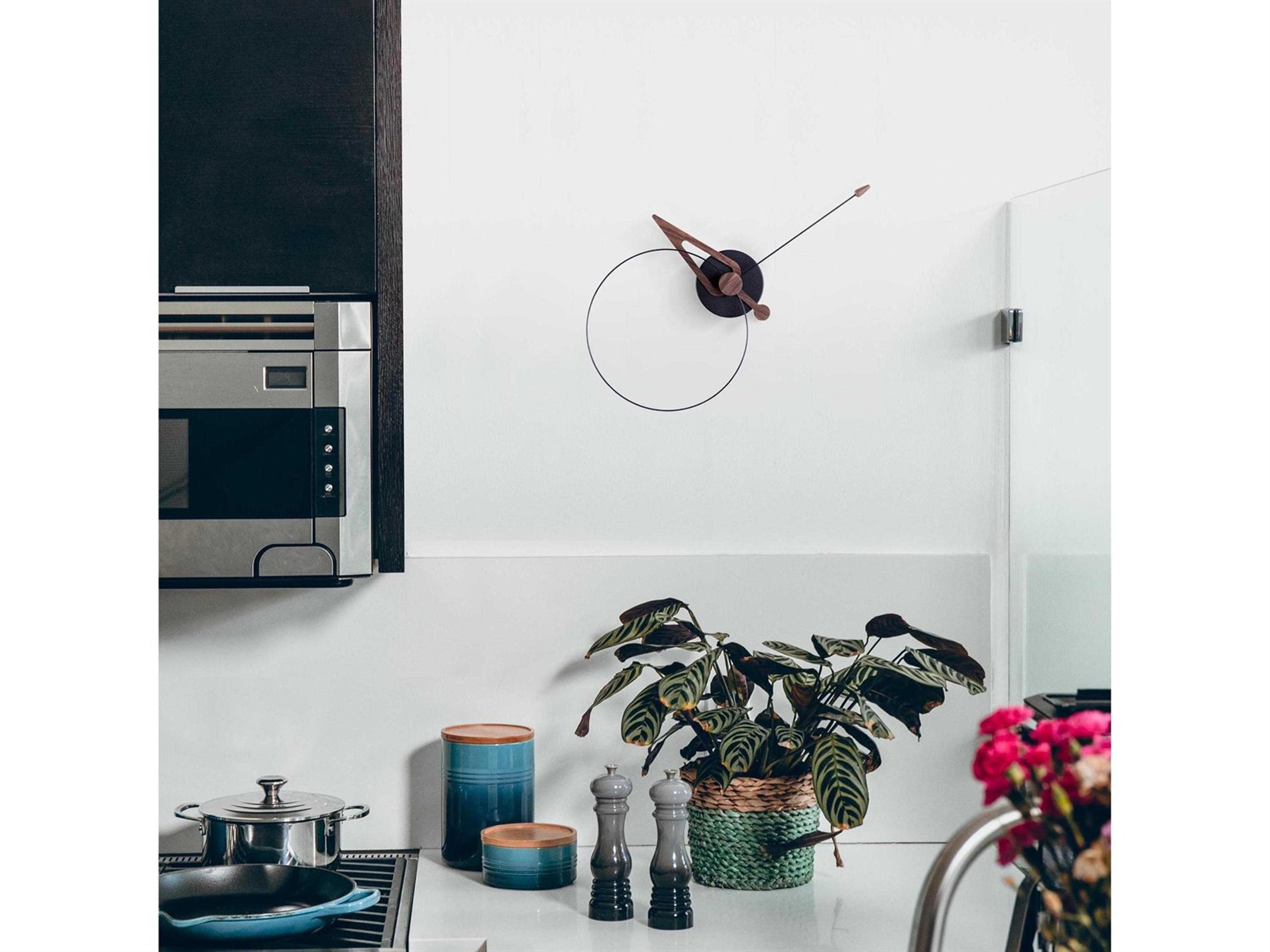 Nomon Pico Black Walnut Wall Clock