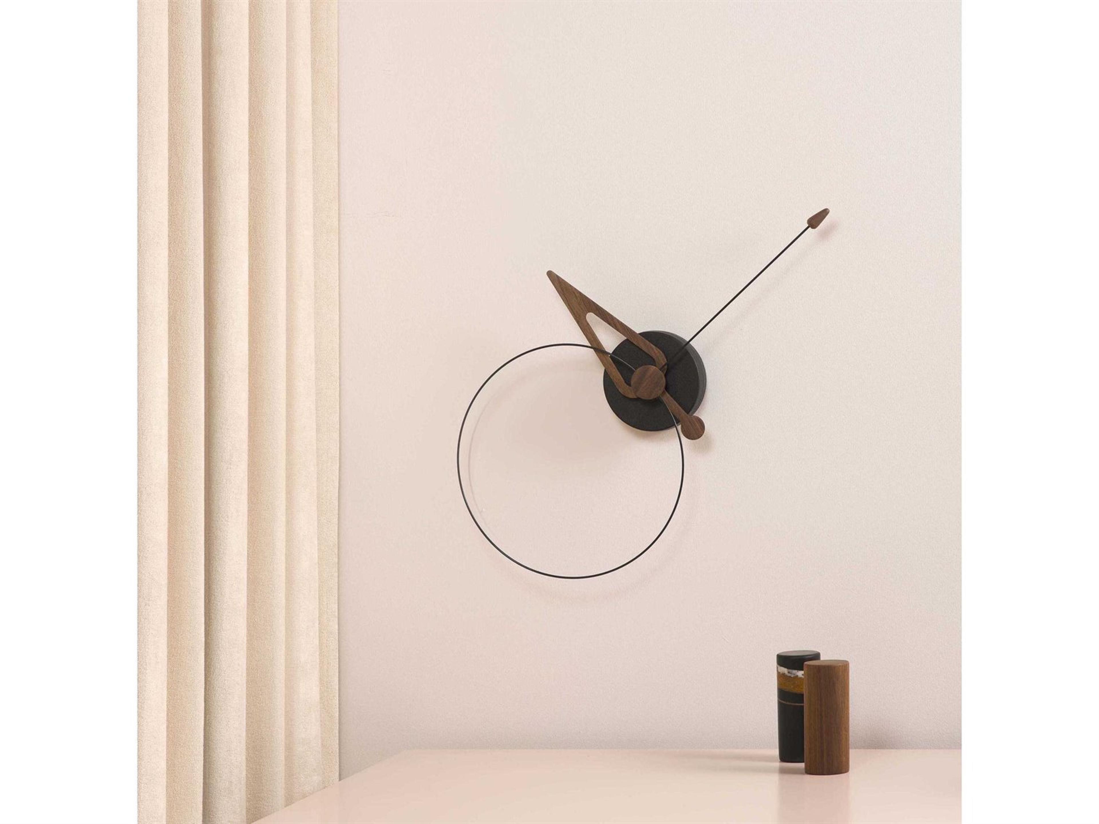 Nomon Pico Black Walnut Wall Clock