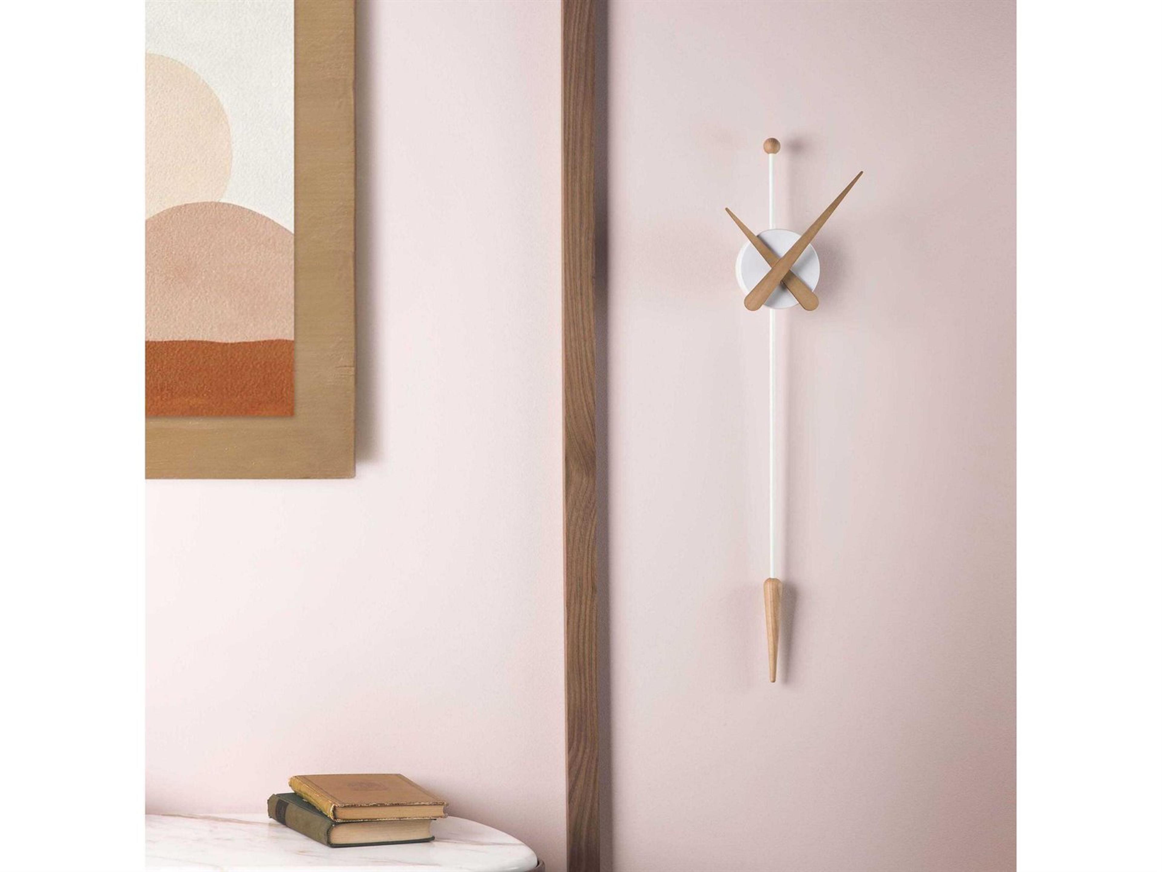 Nomon Punta White Oak Wall Clock