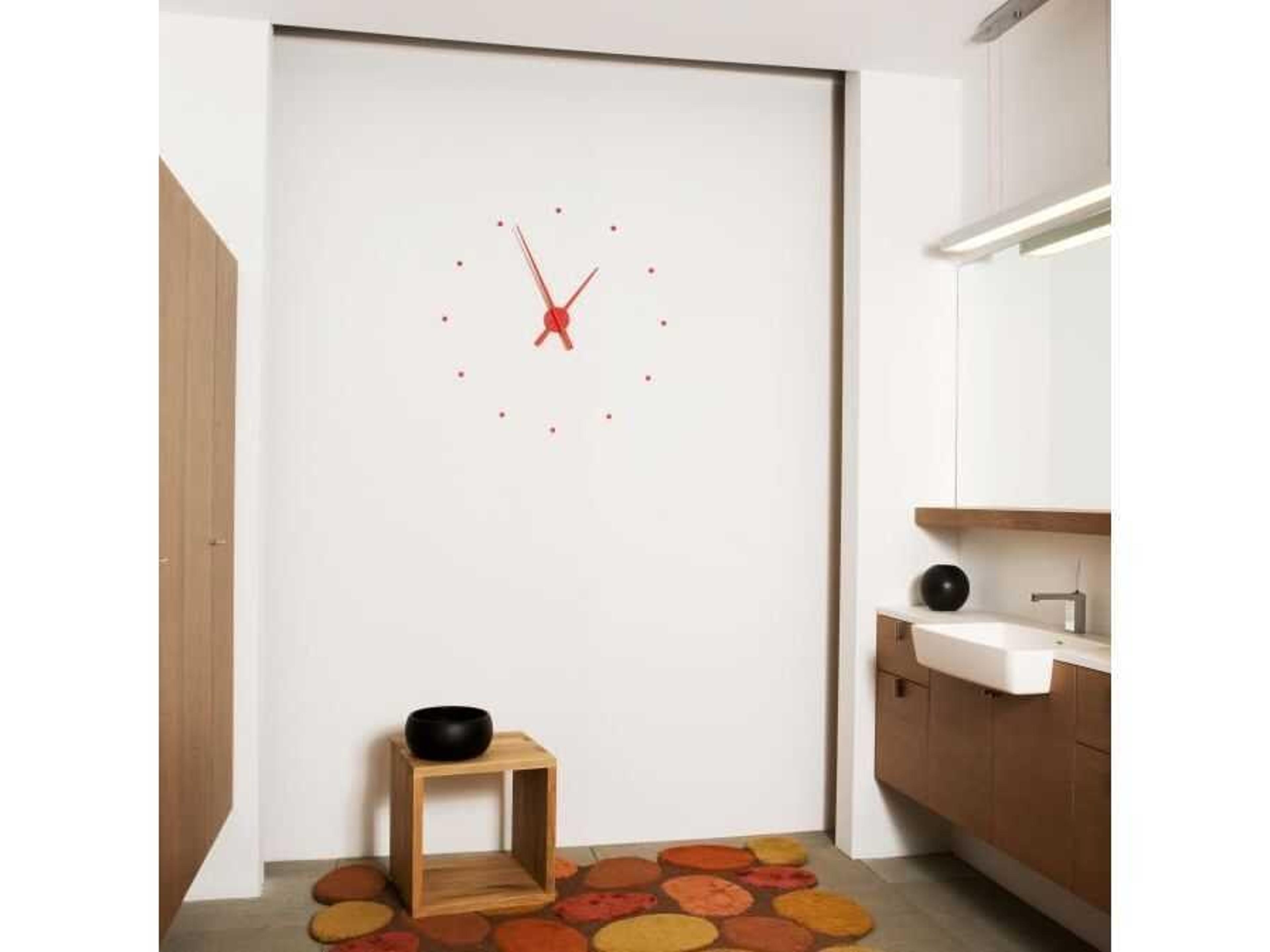 Nomon OJ Red Wall Clock