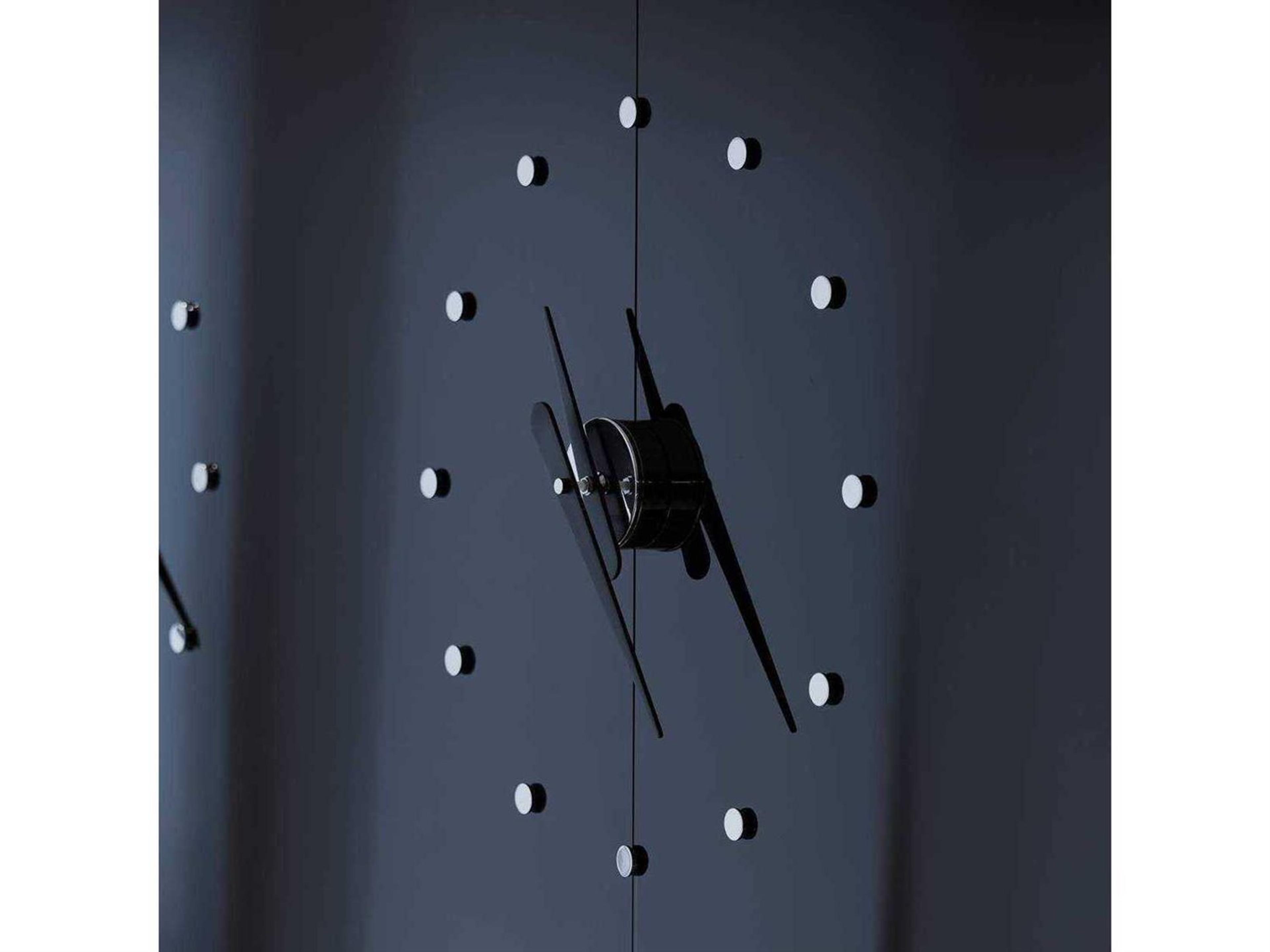 Nomon Rodon Mini Chrome Black Wall Clock