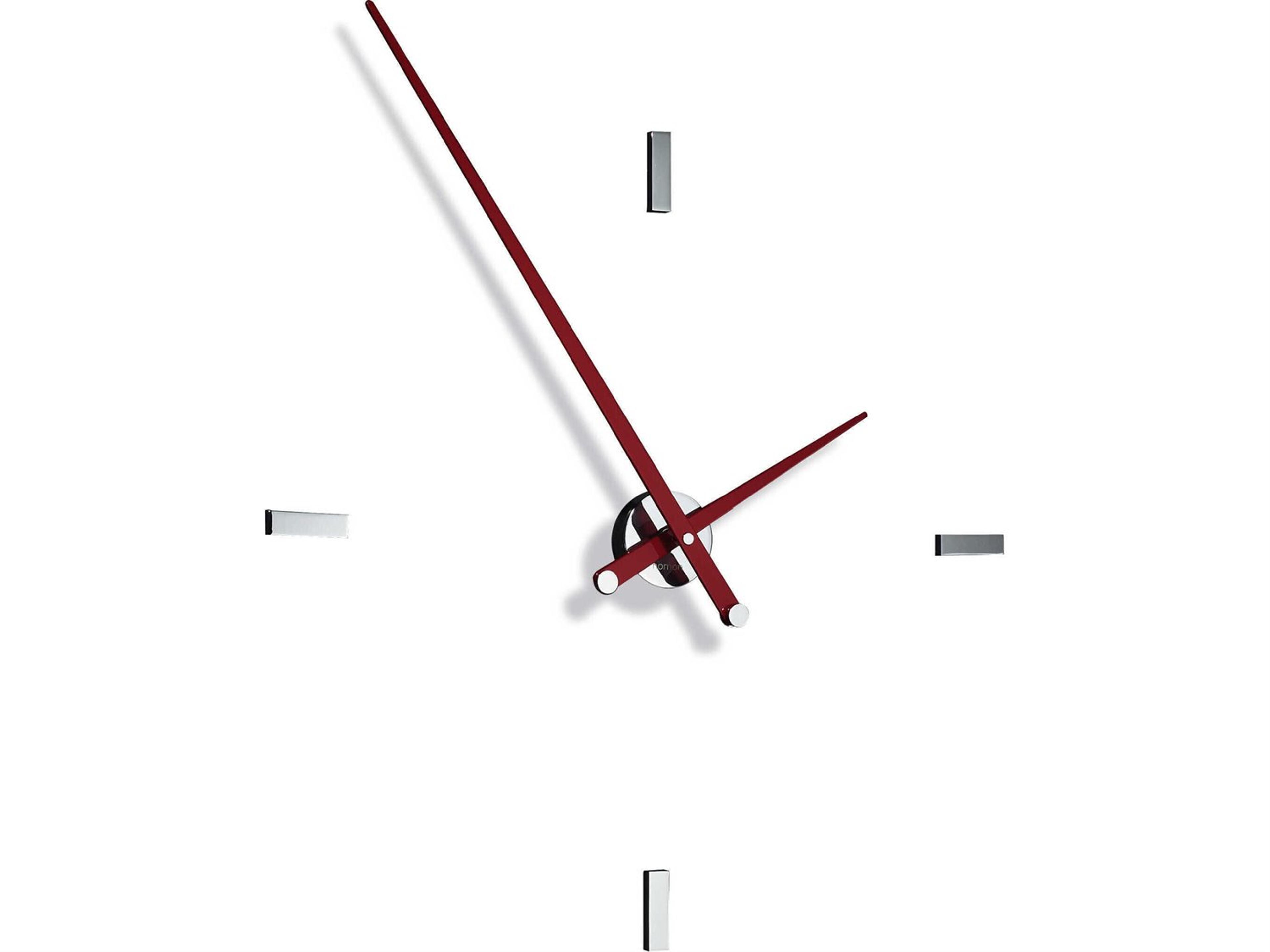 Nomon Tacon Chrome Red Wall Clock