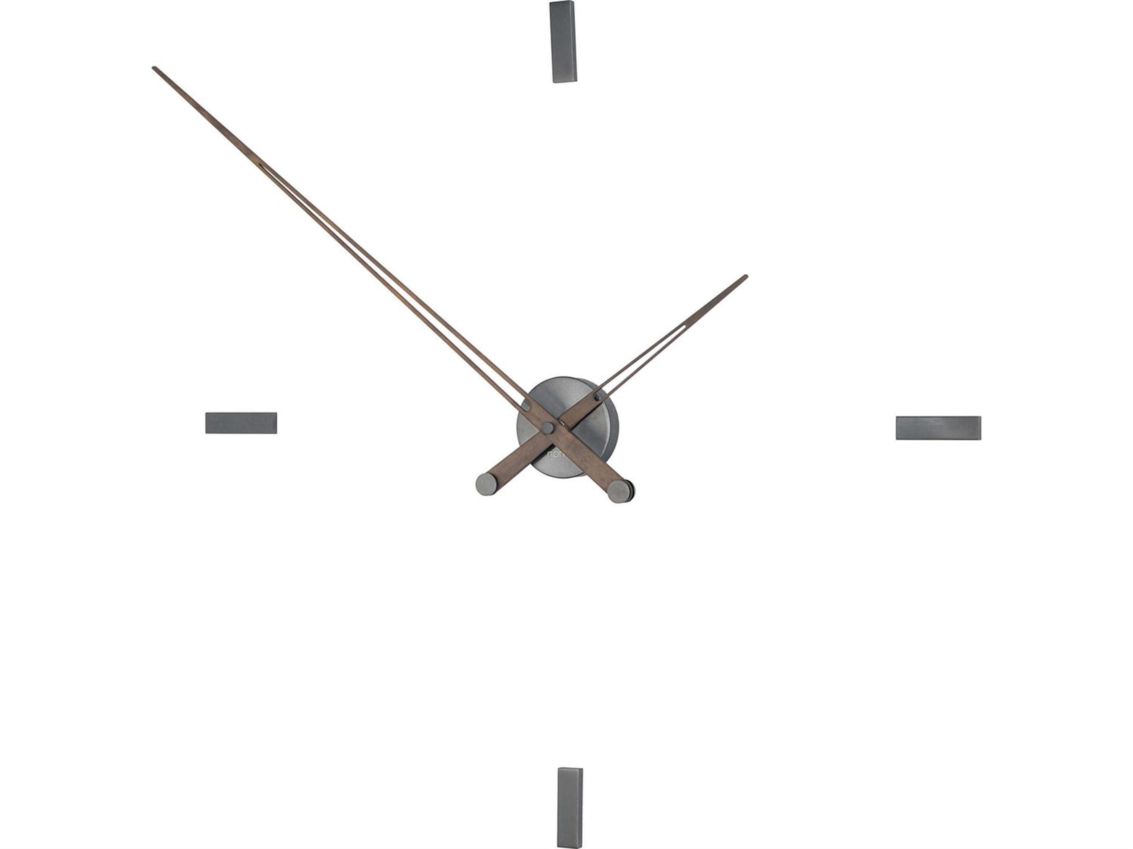 Tacon Graphite Walnut Wall Clock