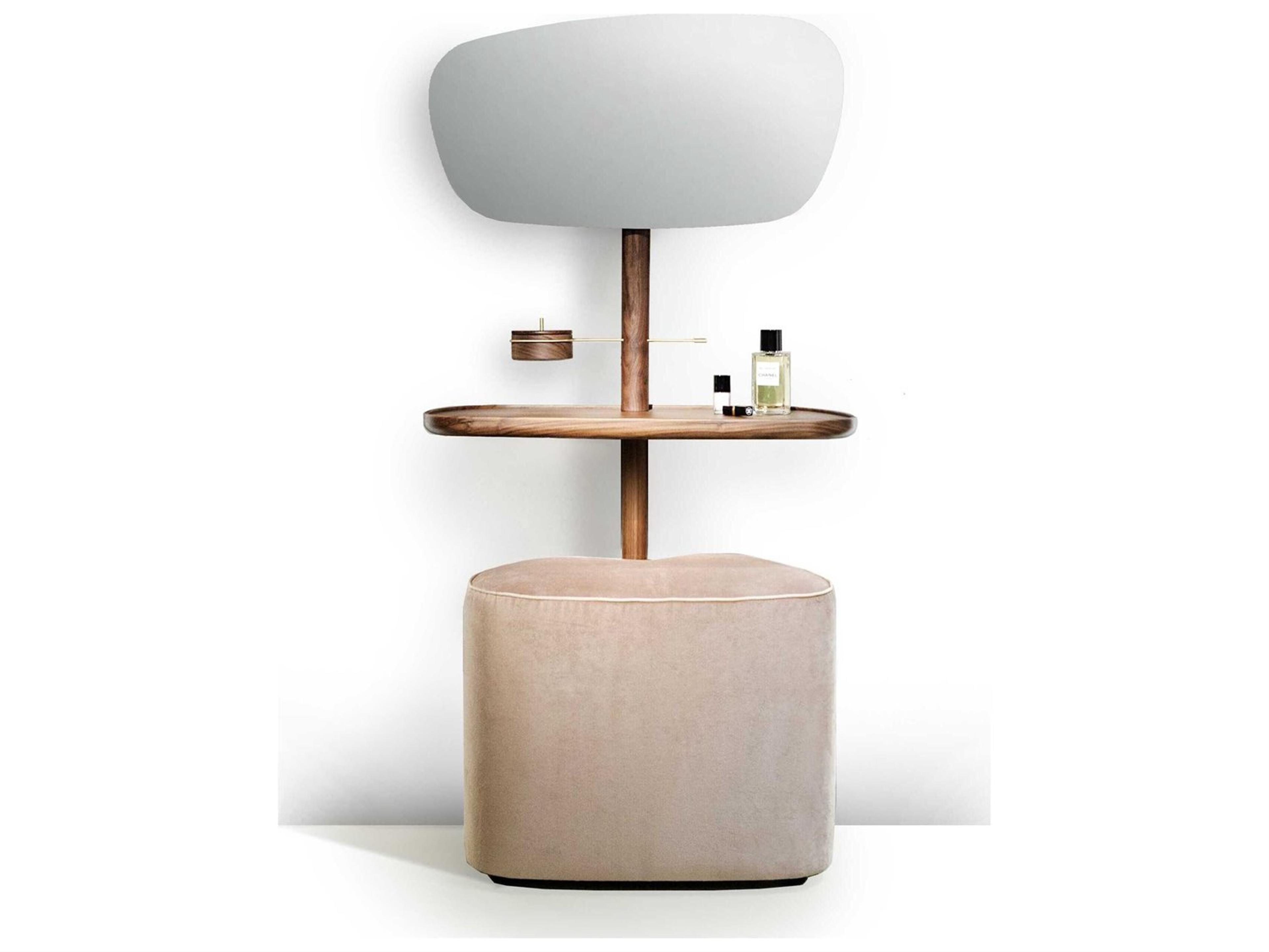 Tocador Walnut Wood Vanity Table