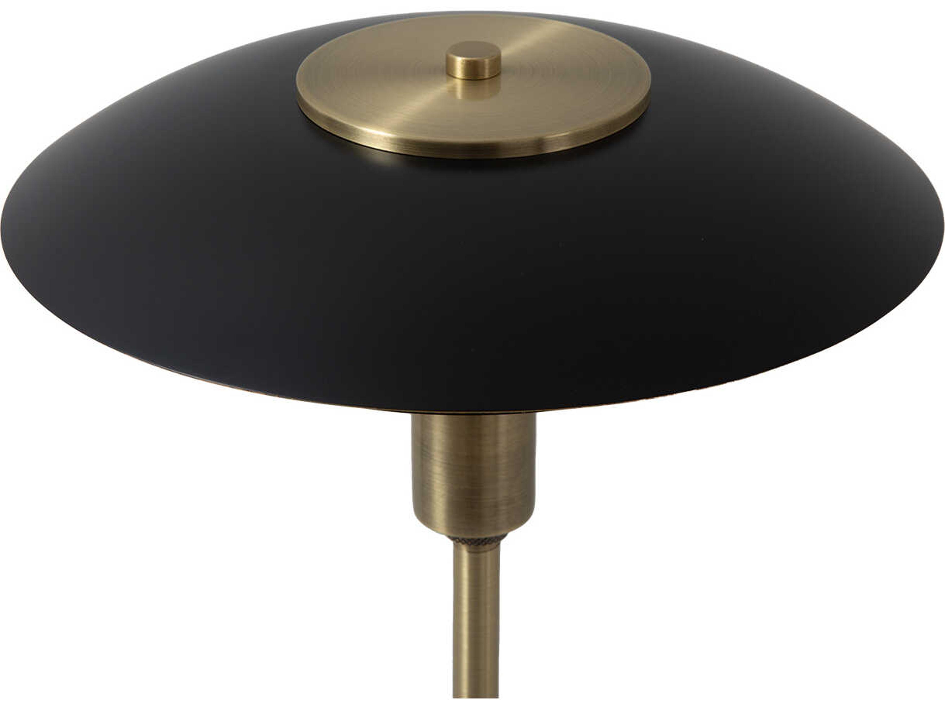 Nova Rancho Mirage Matte Black Weathered Brass Steel Buffet Lamp