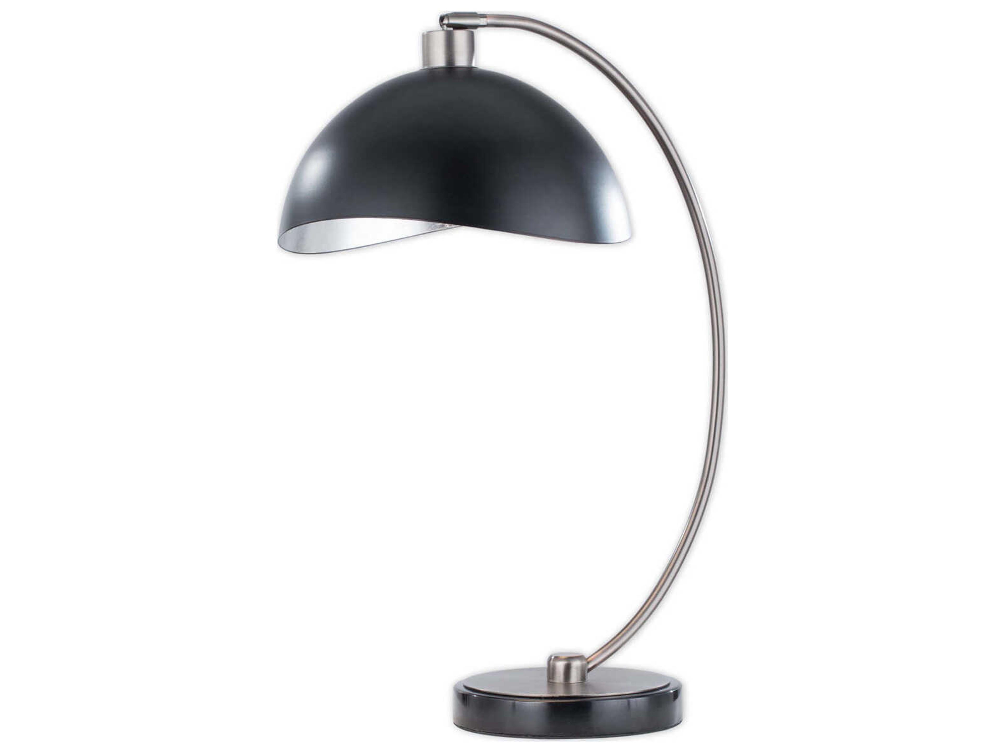 Luna Bella Table Lamp in Antique Nickel and Matte Black