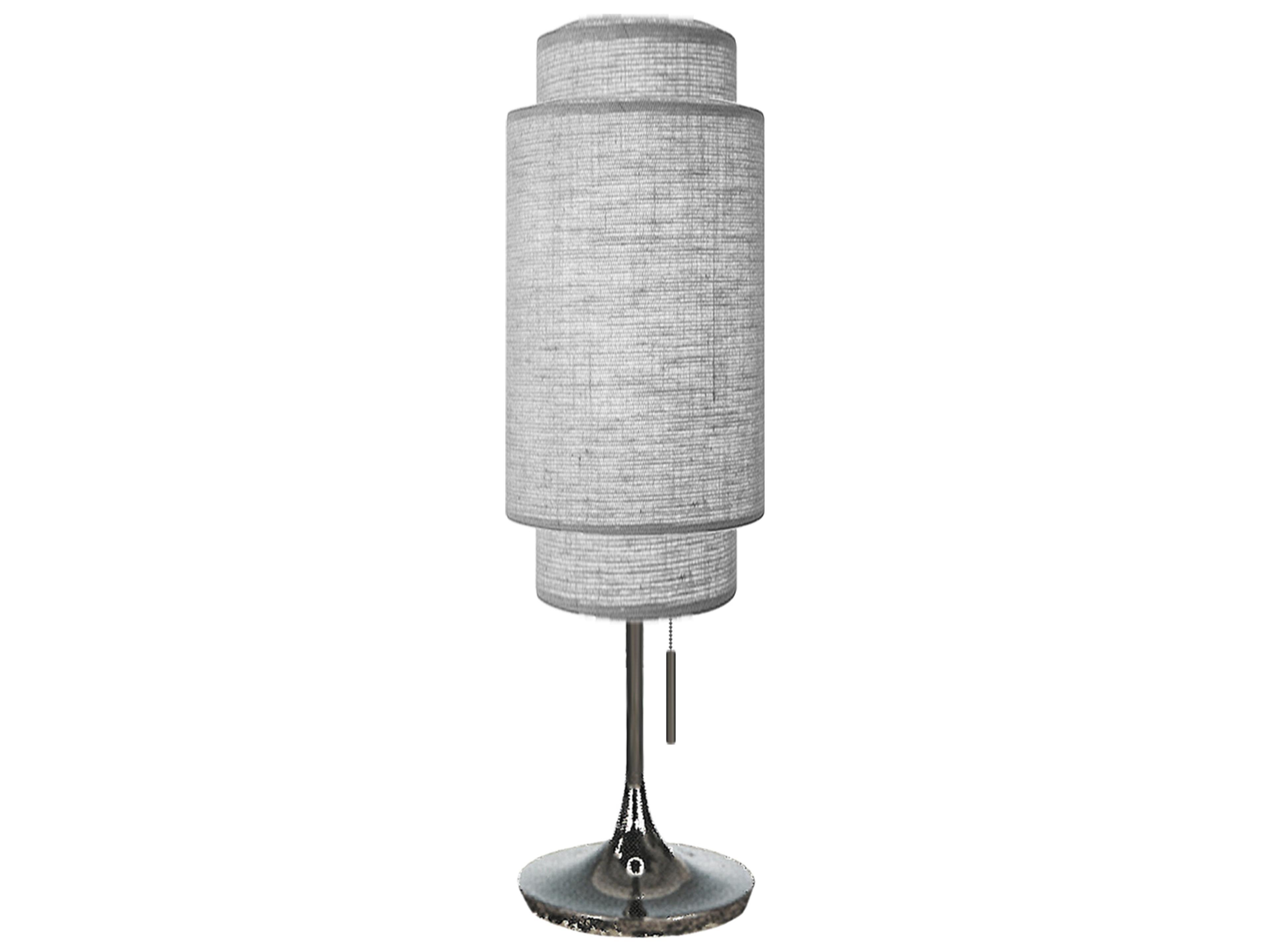 Lollipop Black Nickel Buffet Lamp