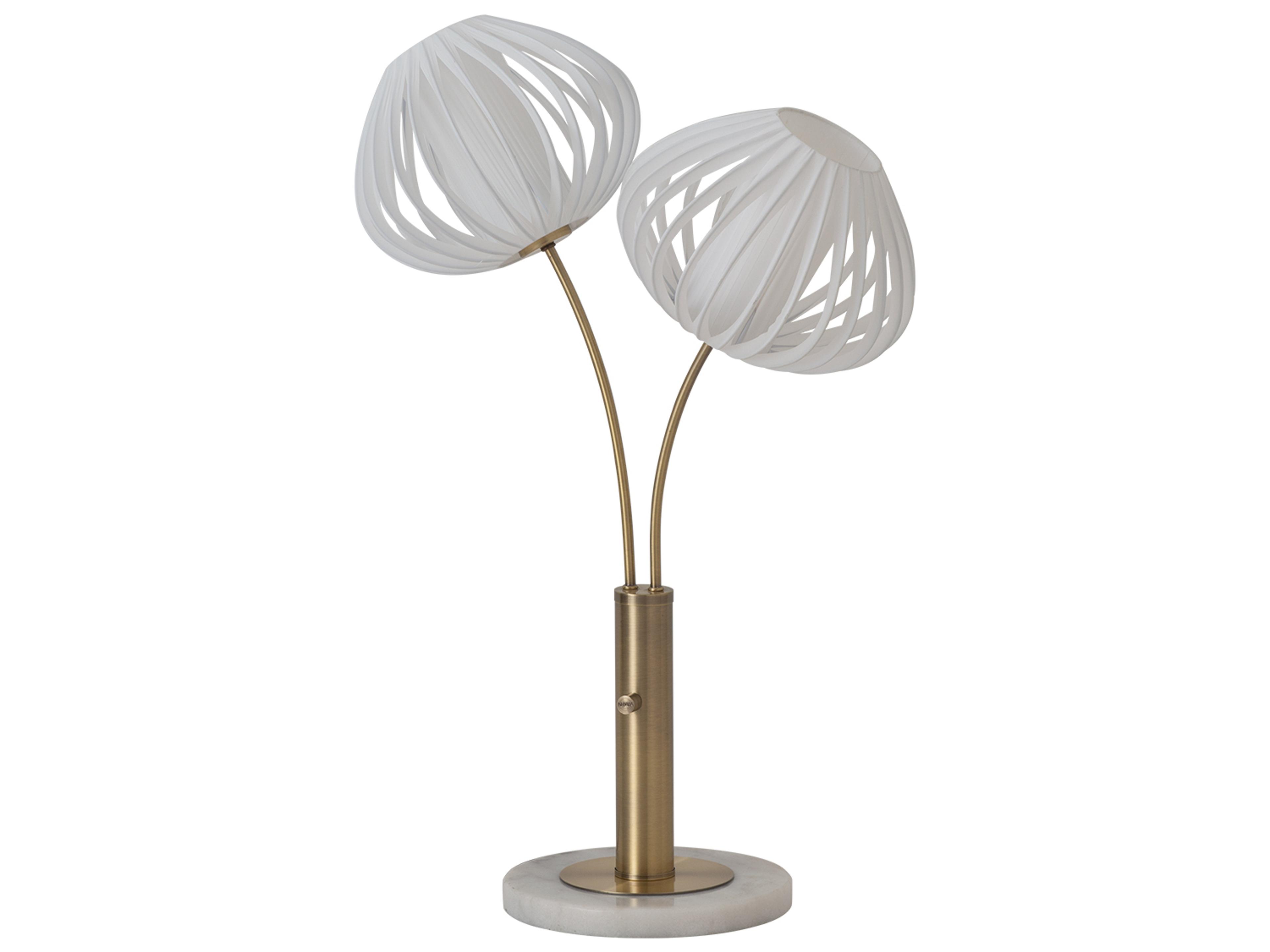 Nova Bloom Weathered Brass Buffet Lamp