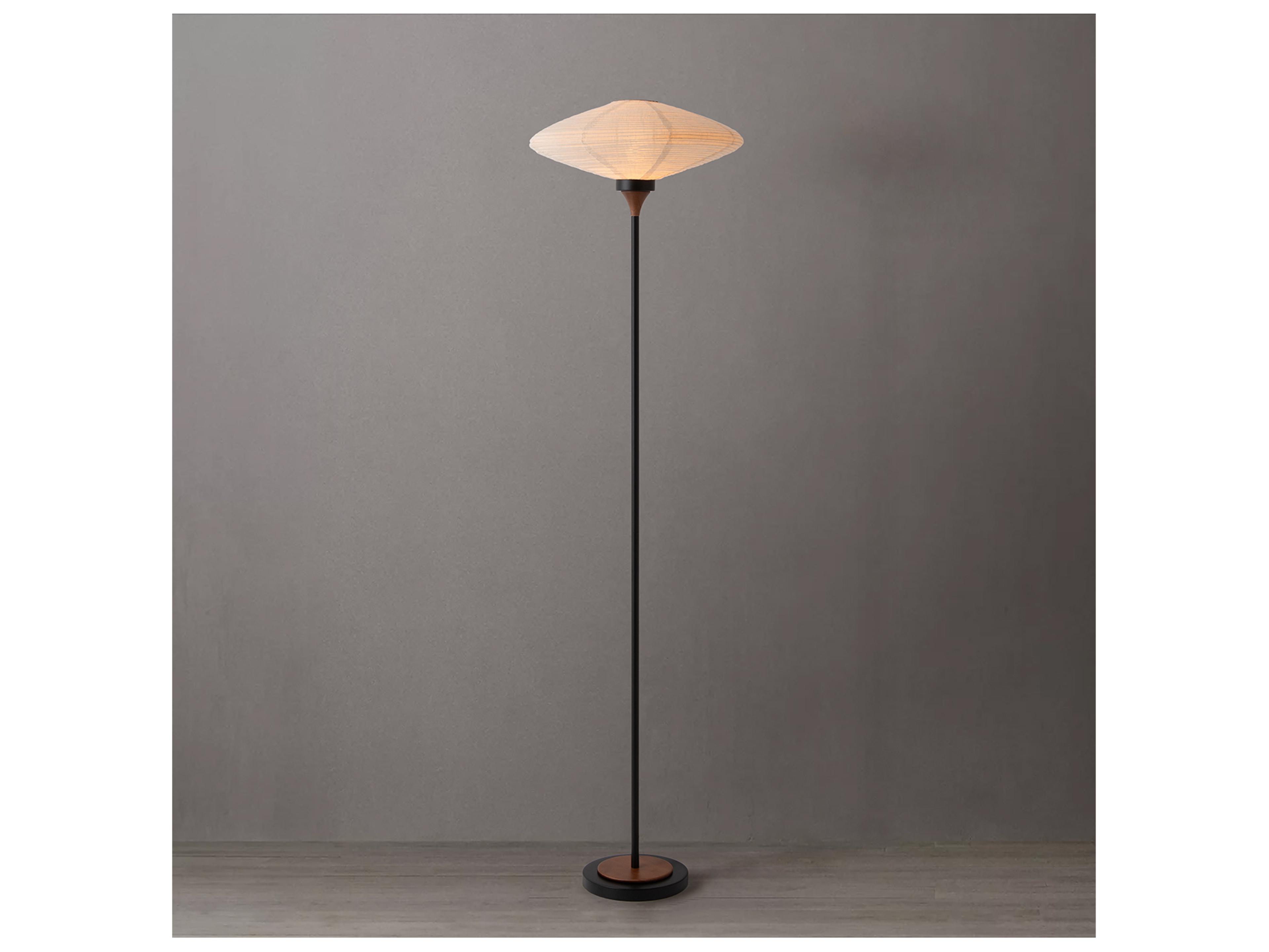 Nova Roswell Matte Black Floor Lamp